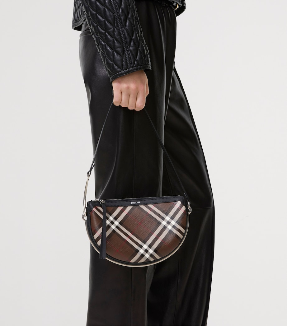 Burberry Small Bridle Saddle Bag Chocolate Brown Image 3