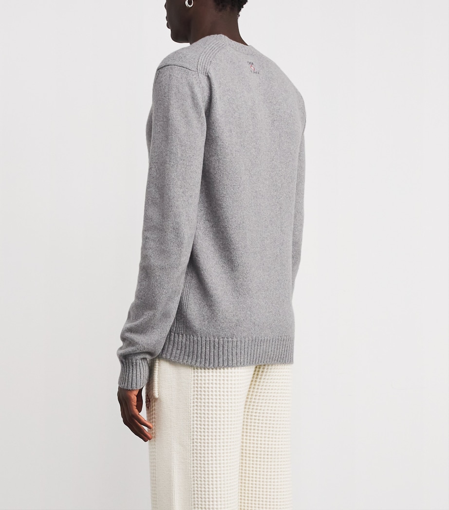 Cashmere Crew-Neck Sweater GREY Image 4