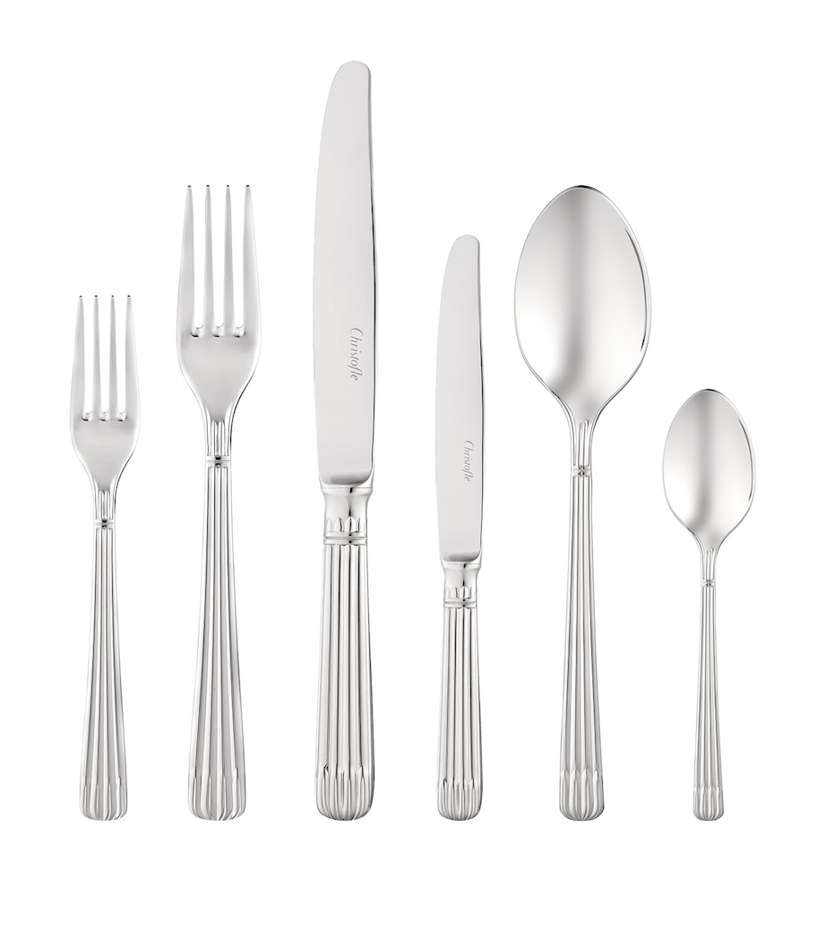 Christofle Stainless Steel Osiris 24-Piece Cutlery Set Silver Image 1