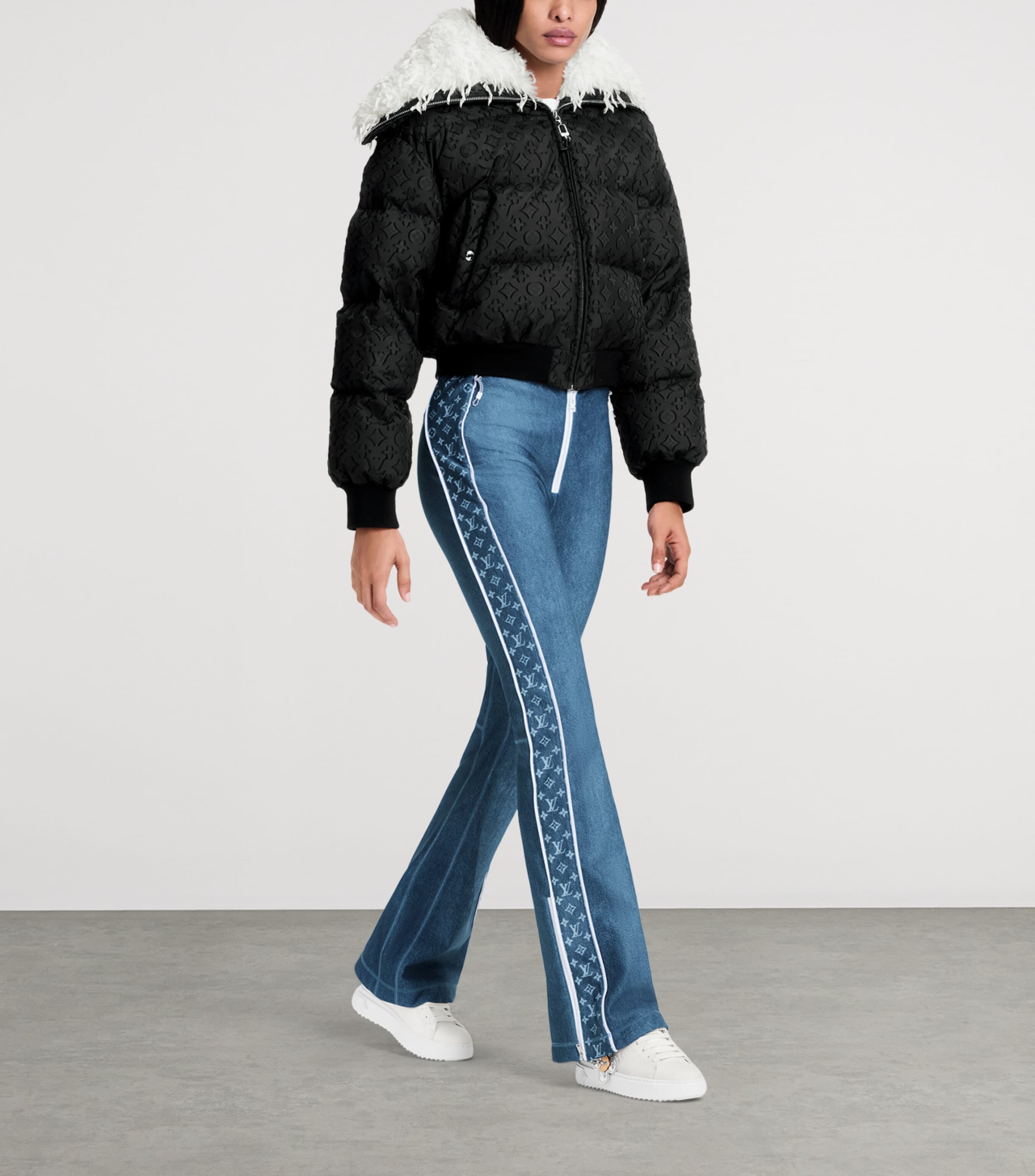 Leather Time Out Sneakers WHITE Image 7