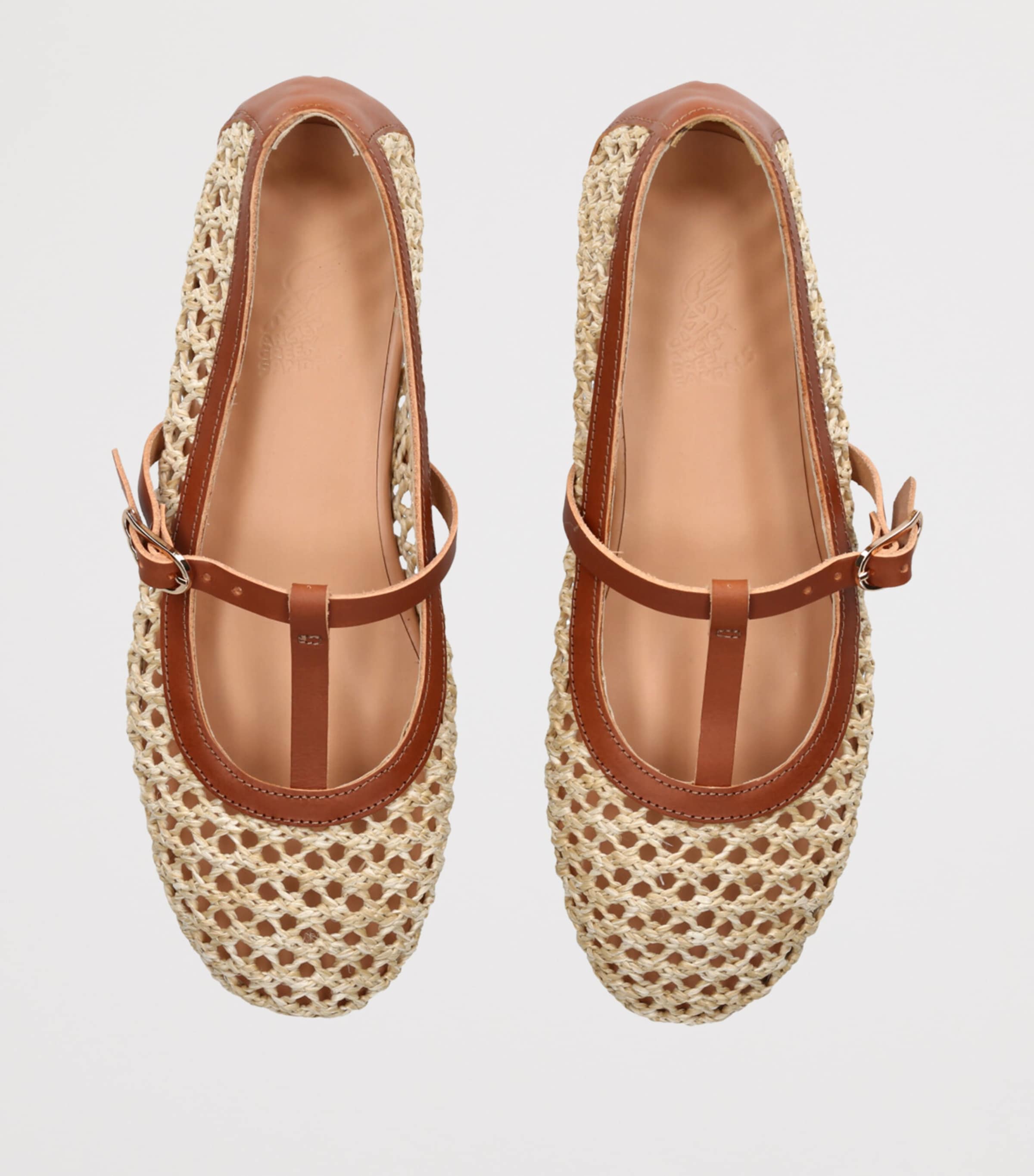 Ancient Greek Sandals Woven Aerati Ballet Flats Beige Image 4