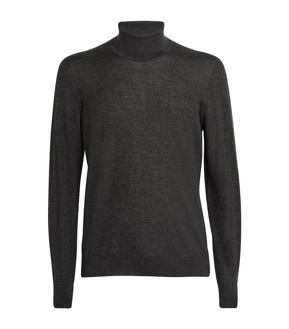 Superfine Cashmere Rollneck Sweater HA7180 CHARCOAL Image 1