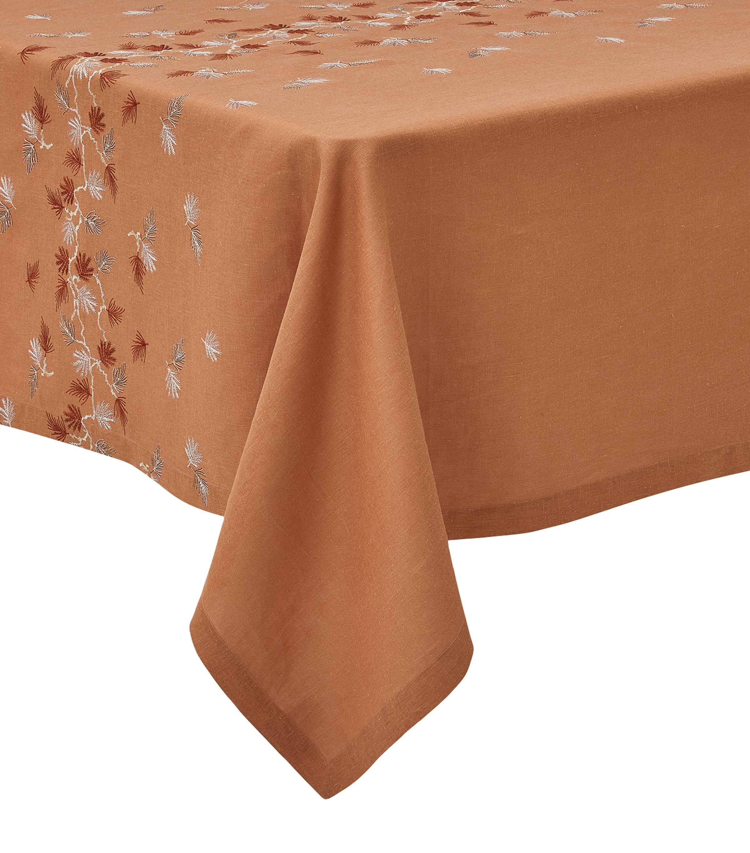 Alexandre Turpault Linen Embroidered Tablecloth (170cm x 320cm) | Dining | Table Linens | Tablecloths | Designers | Alexandre Turpault