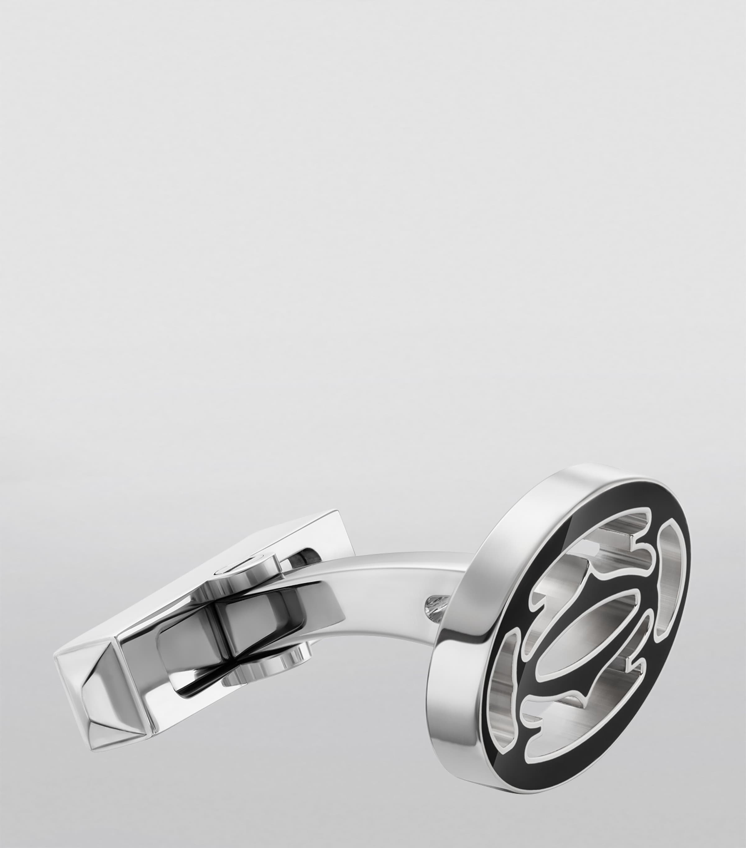 Cartier Sterling Silver C de Cartier Cufflinks Black Image 2