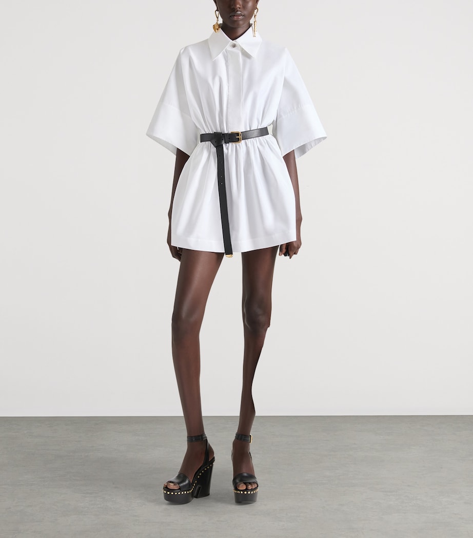 Medium Leather Facet Shoulder Bag BLACK Image 2