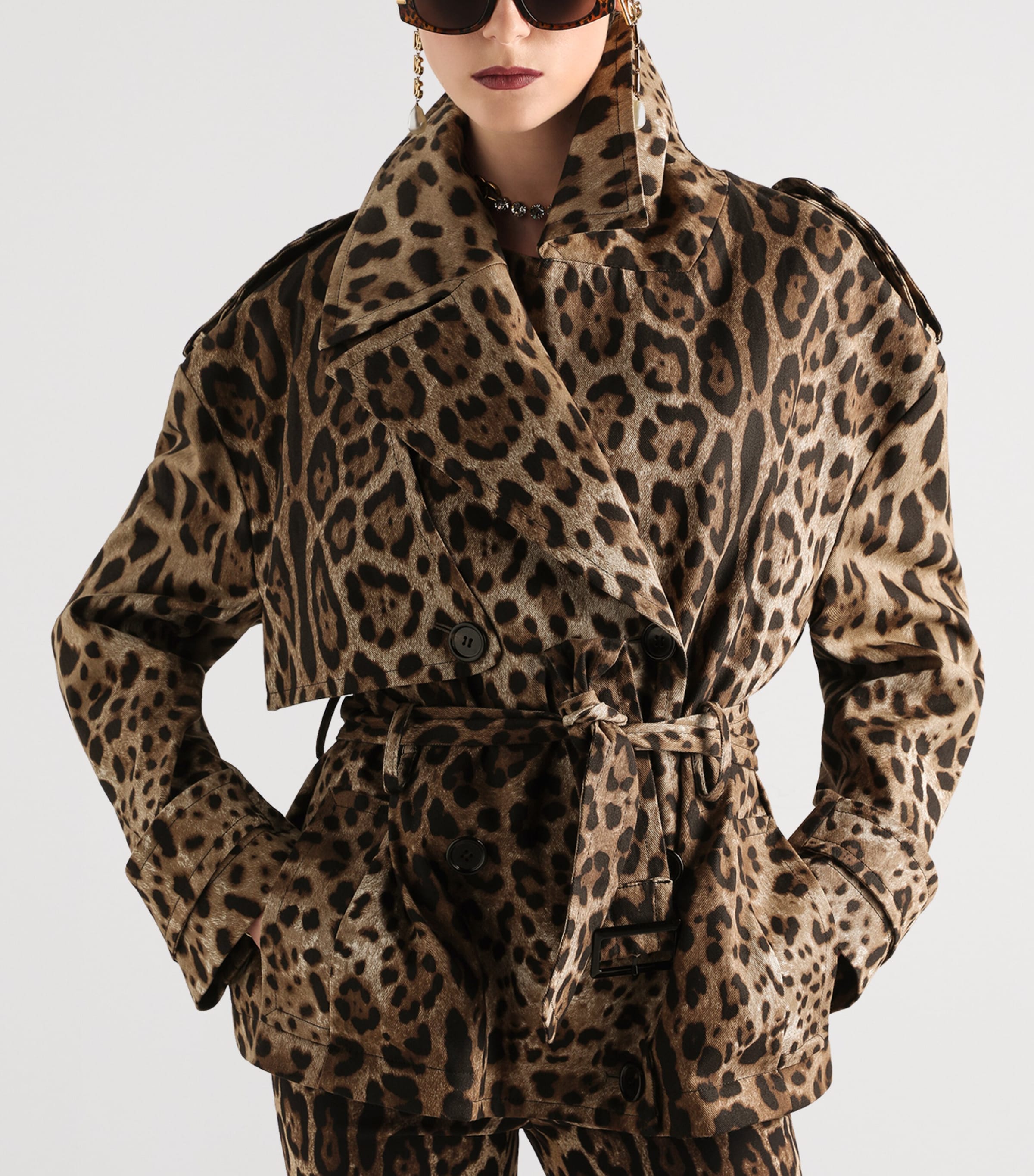 Dolce&Gabbana Womens Leopard Print Jacket Leo New Image 4