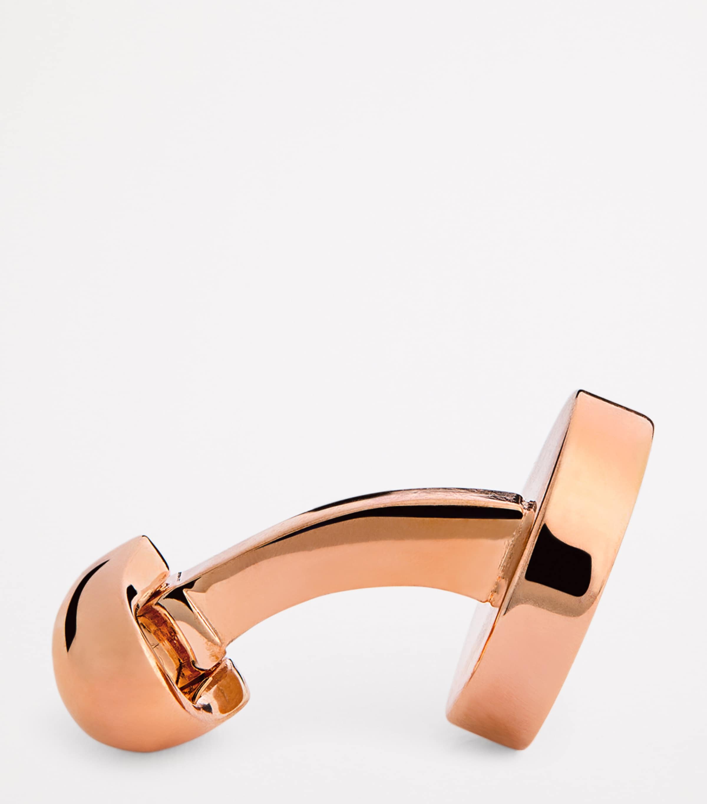 Babette Wasserman Rose Gold-Plated Mother-of-Pearl Cufflinks Pearl Image 4