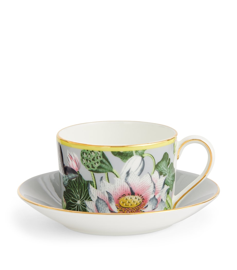 Wonderlust Waterlily Teacup and Saucer MULTI Image 6