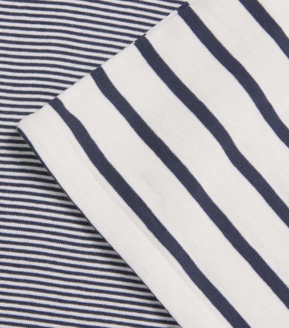 Petit Bateau Set of 2 Cotton Stripe Vest Tops (4-12 Years) Multi Image 3