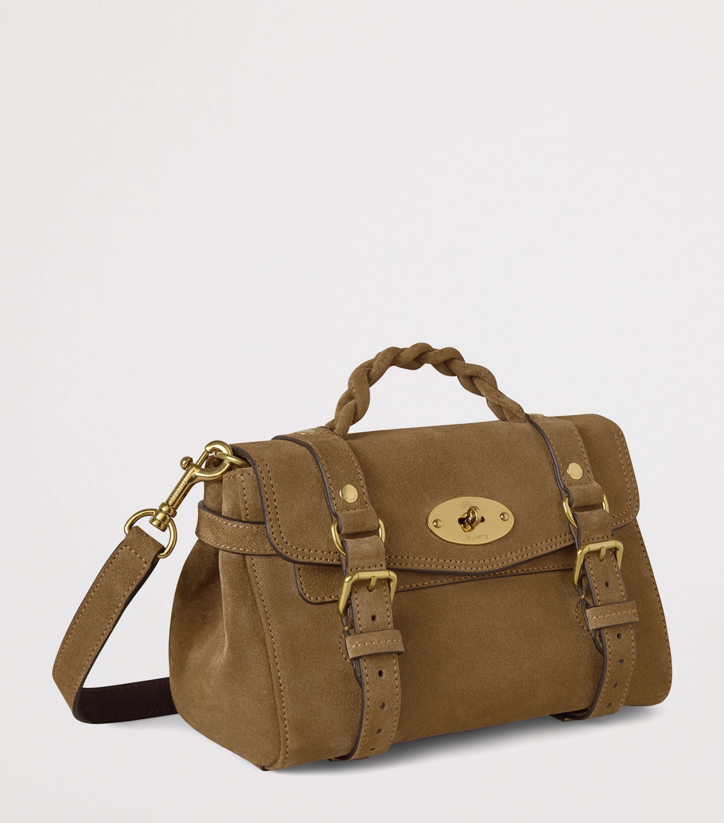 Mini Suede Alexa Cross-Body Bag SALCOMBE SAND Image 2