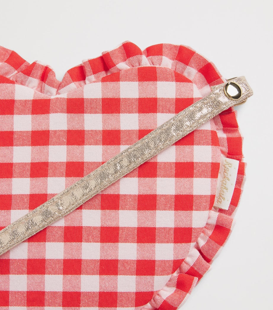 Rockahula Gingham Ruffle Heart Cross-Body Bag Red Image 4