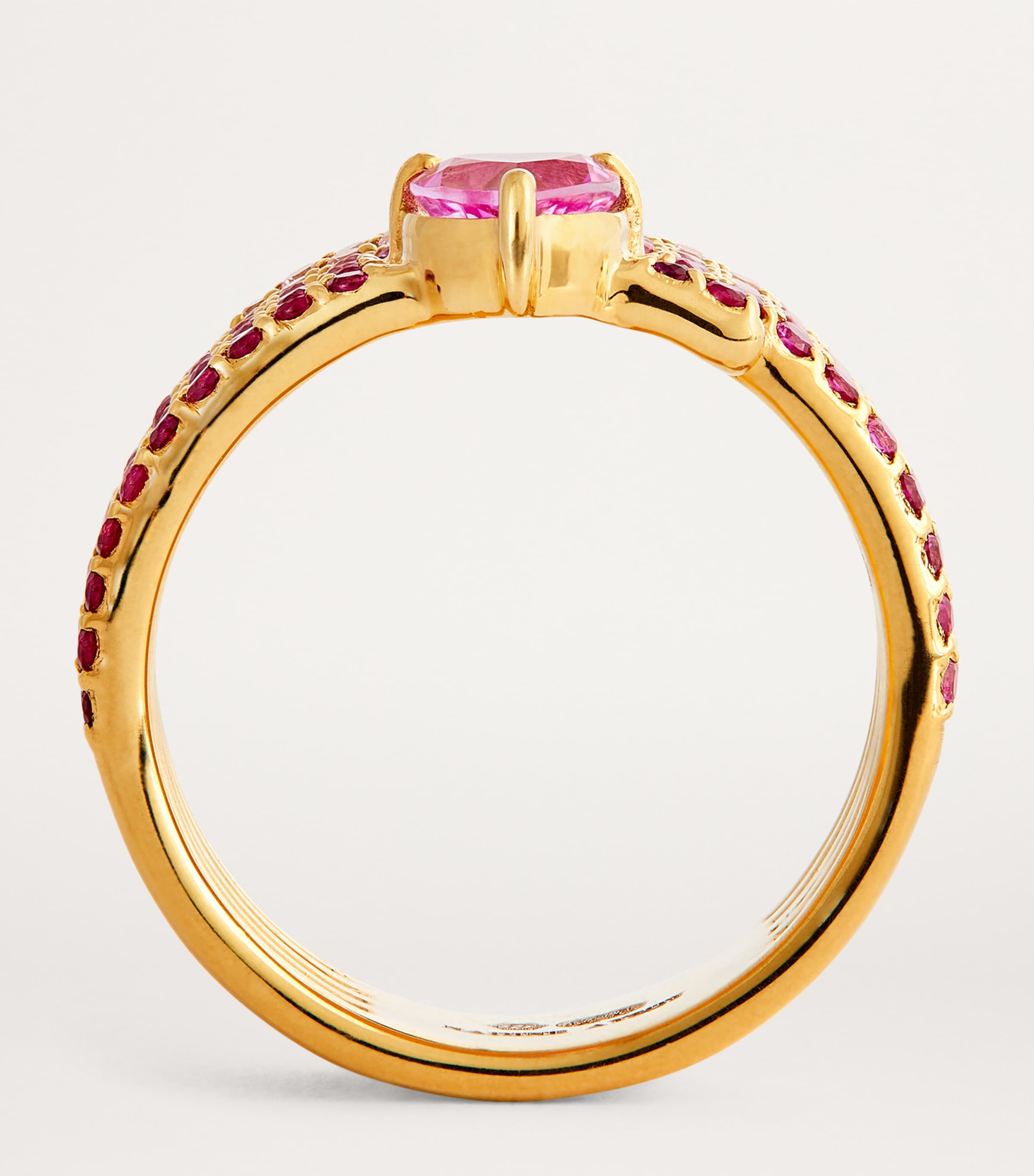 Nadine Aysoy Yellow Gold and Sapphire Le Cercle Ombré Ring Yellow Gold Image 3