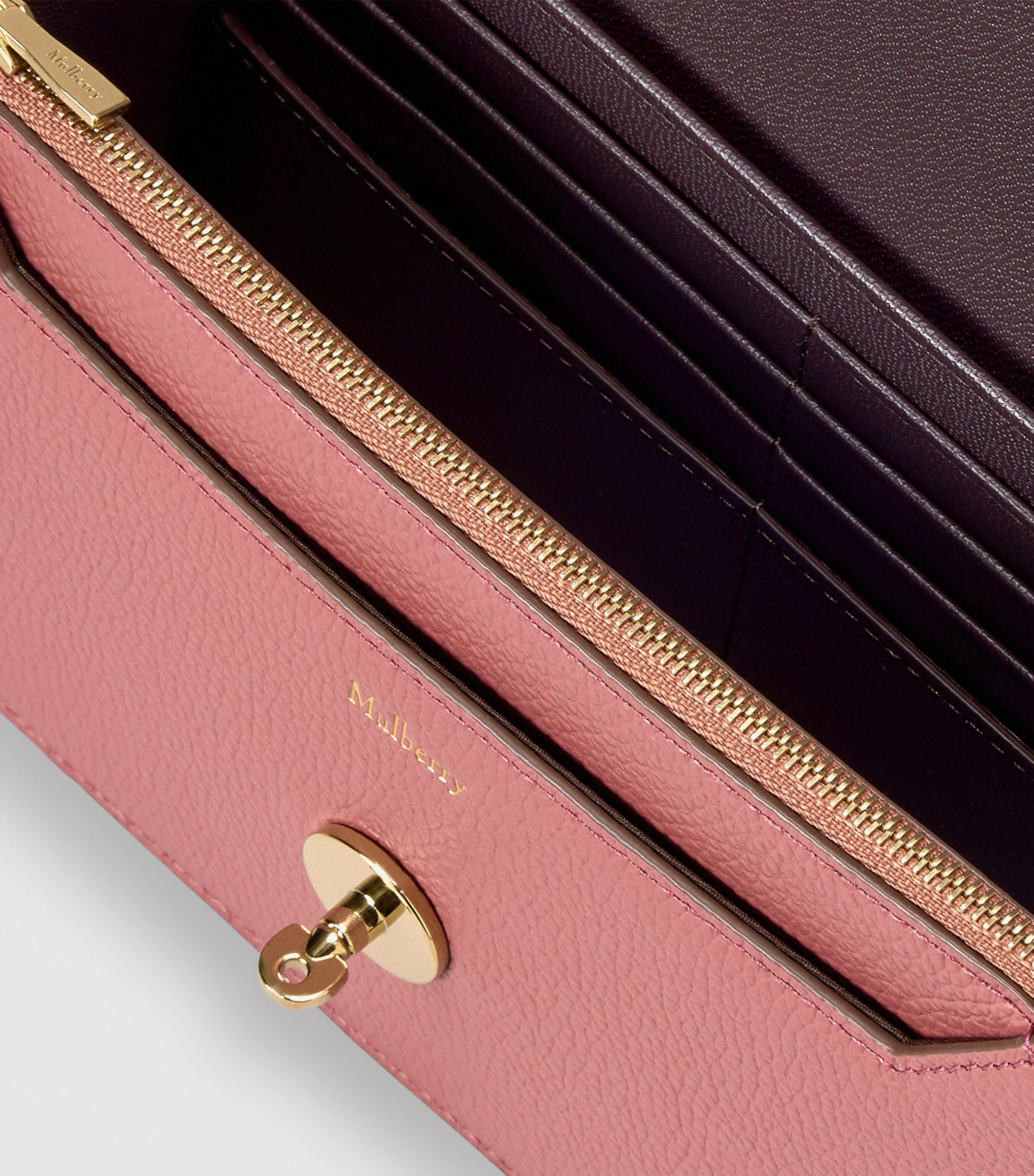 Mulberry Small Darley Cross-Body Bag Pink Scrumpy Image 6
