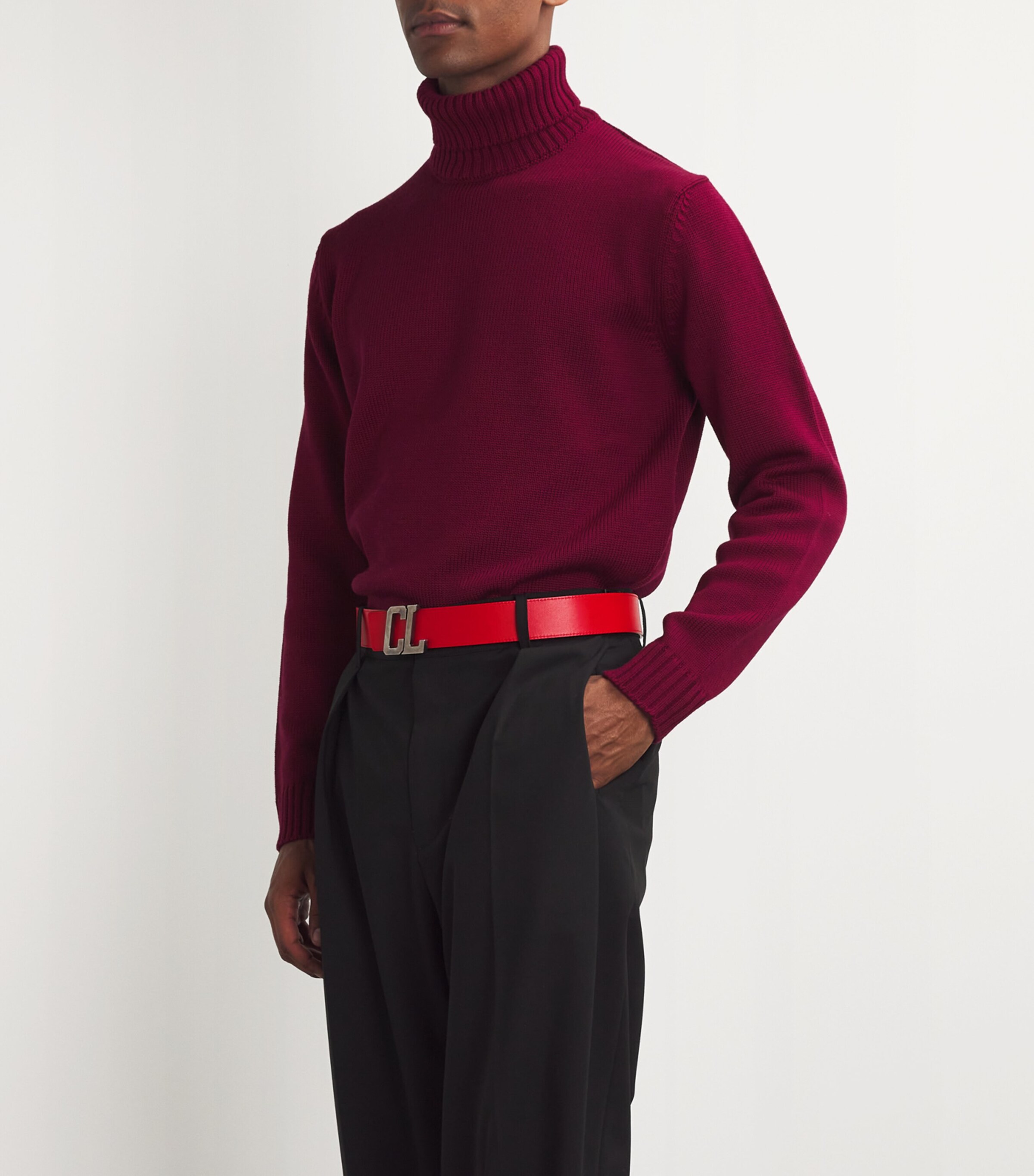 Happy Rui Leather Monogram Belt Q156 Image 7