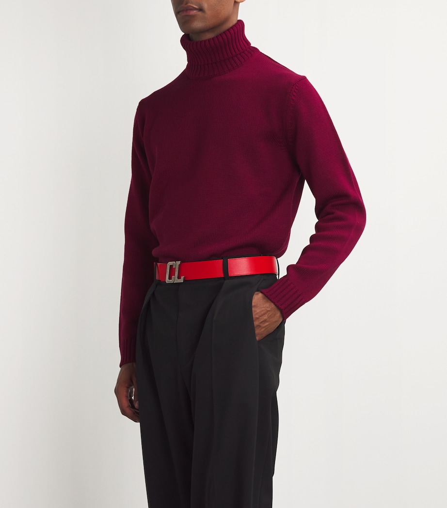 Happy Rui Leather Monogram Belt Q156 Image 7