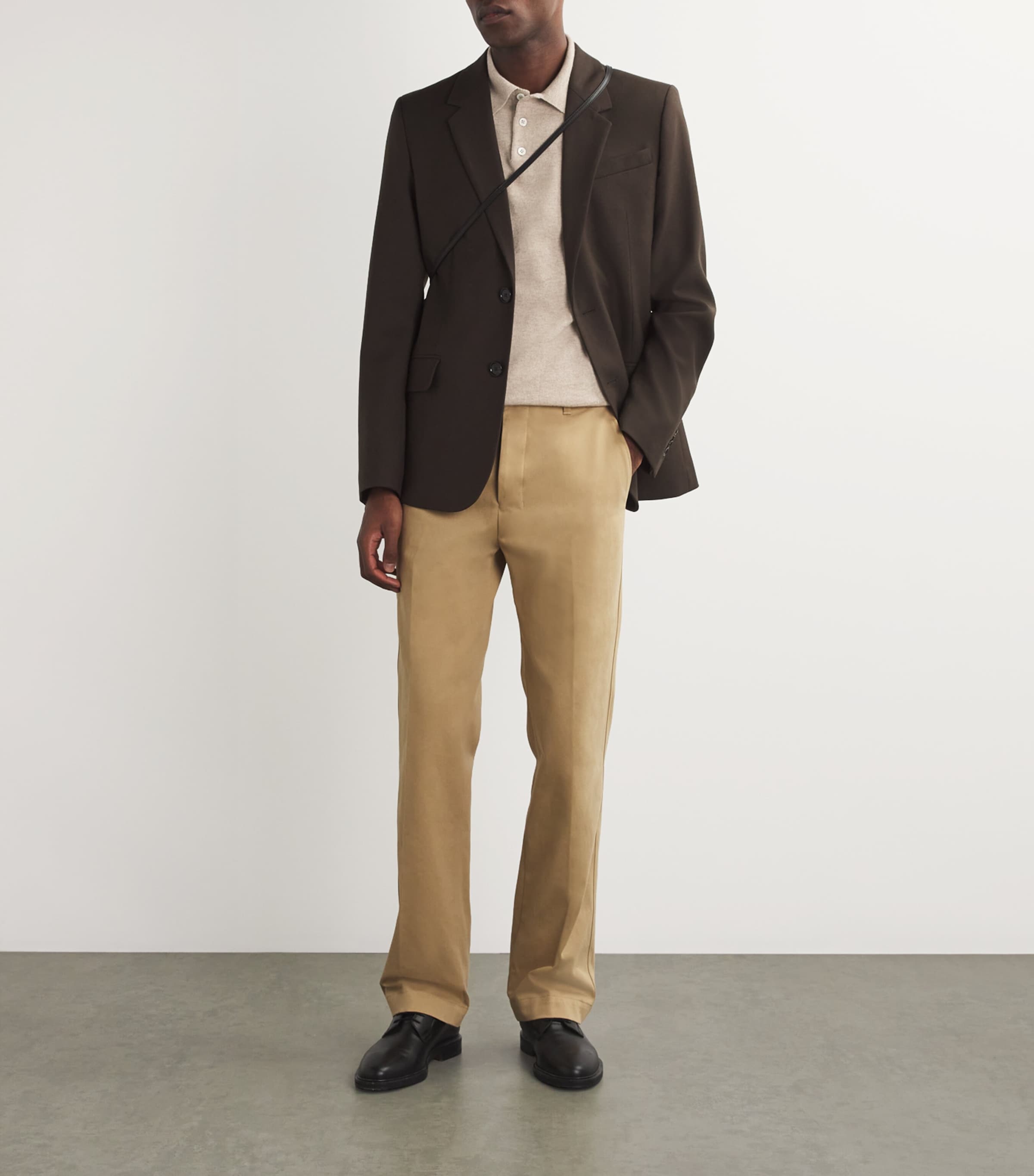 Cashmere Polo Shirt DARK MEDIUM DYED Image 2