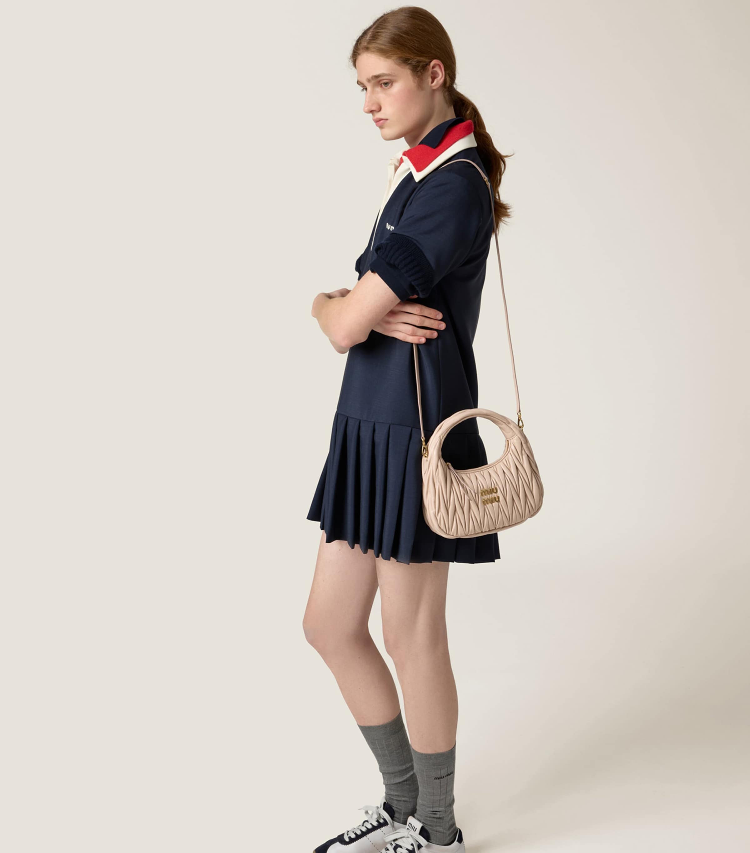 Matelassé Leather Wander Top-Handle Bag F0236 Image 4