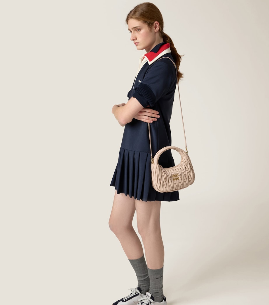 Matelassé Leather Wander Top-Handle Bag F0236 Image 4