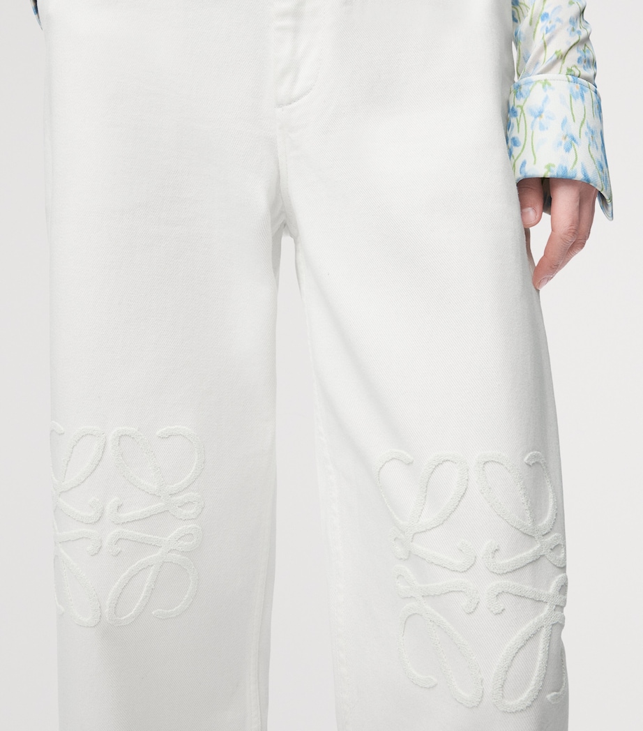 Wide-Leg Trousers WHITE Image 4