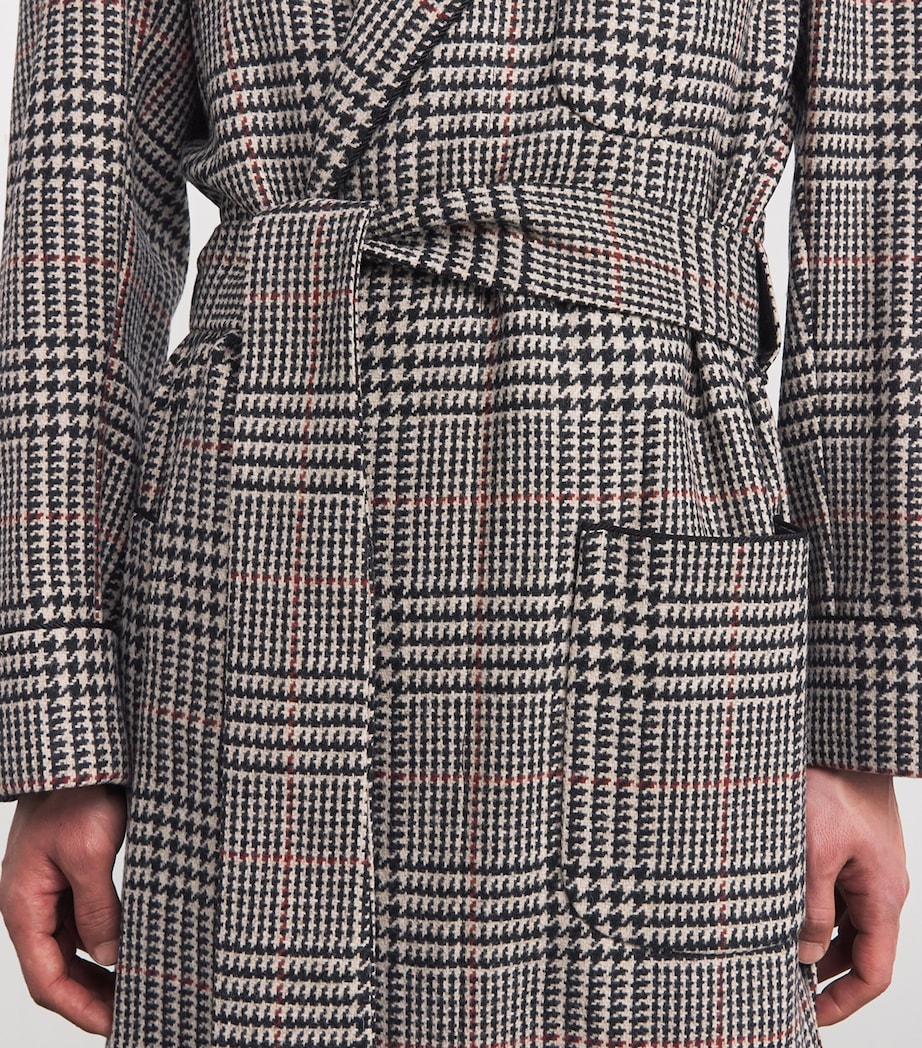 Wool Check Dressing Gown MULTI Image 4