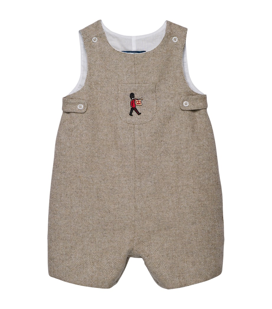 Guardsman Archie Romper (2-4 Years) BROWN HERRINGBONE Image 1