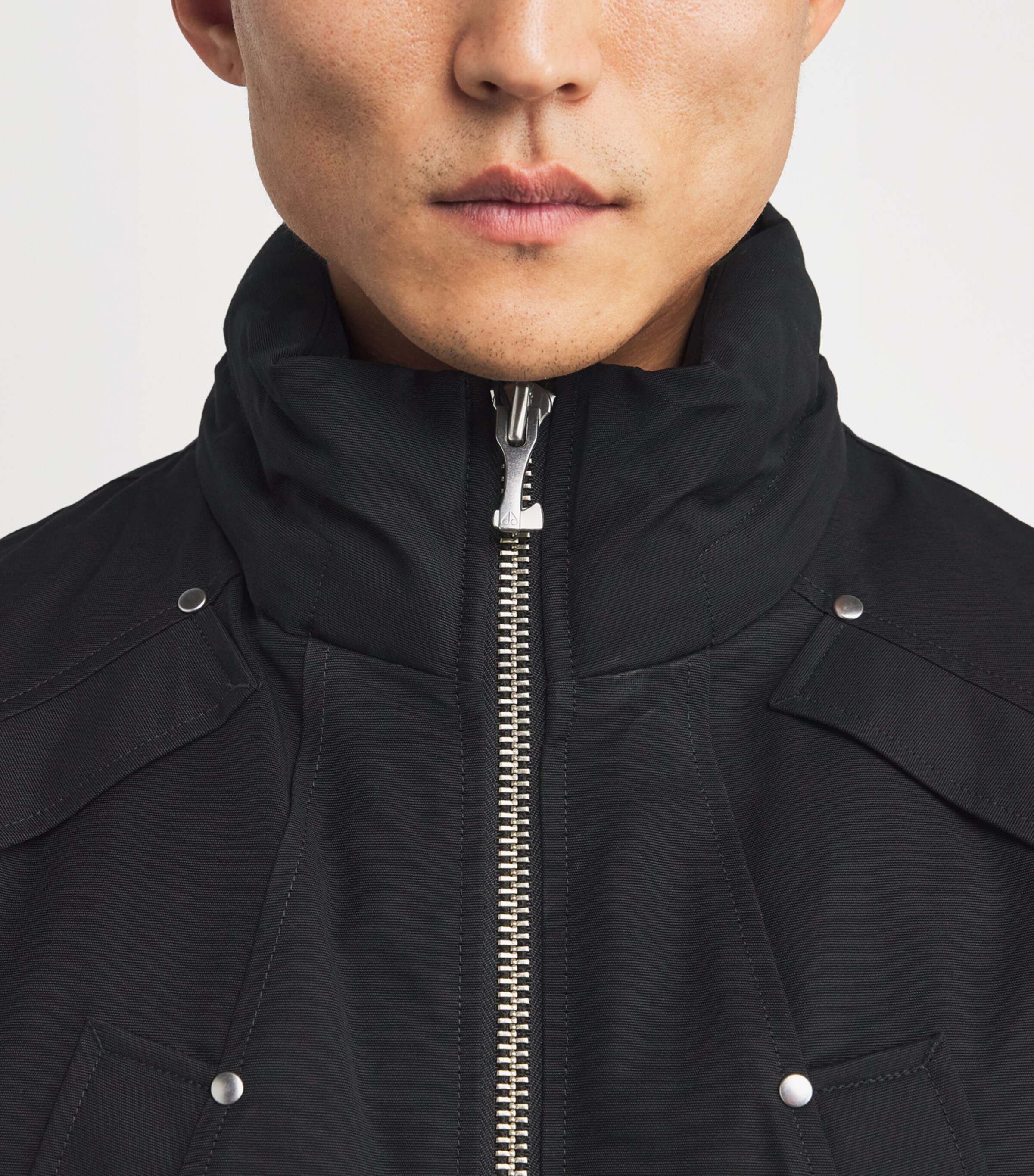 Down Original Ballistic Bomber Jacket BLK W/NAT SH - 1001 Image 7