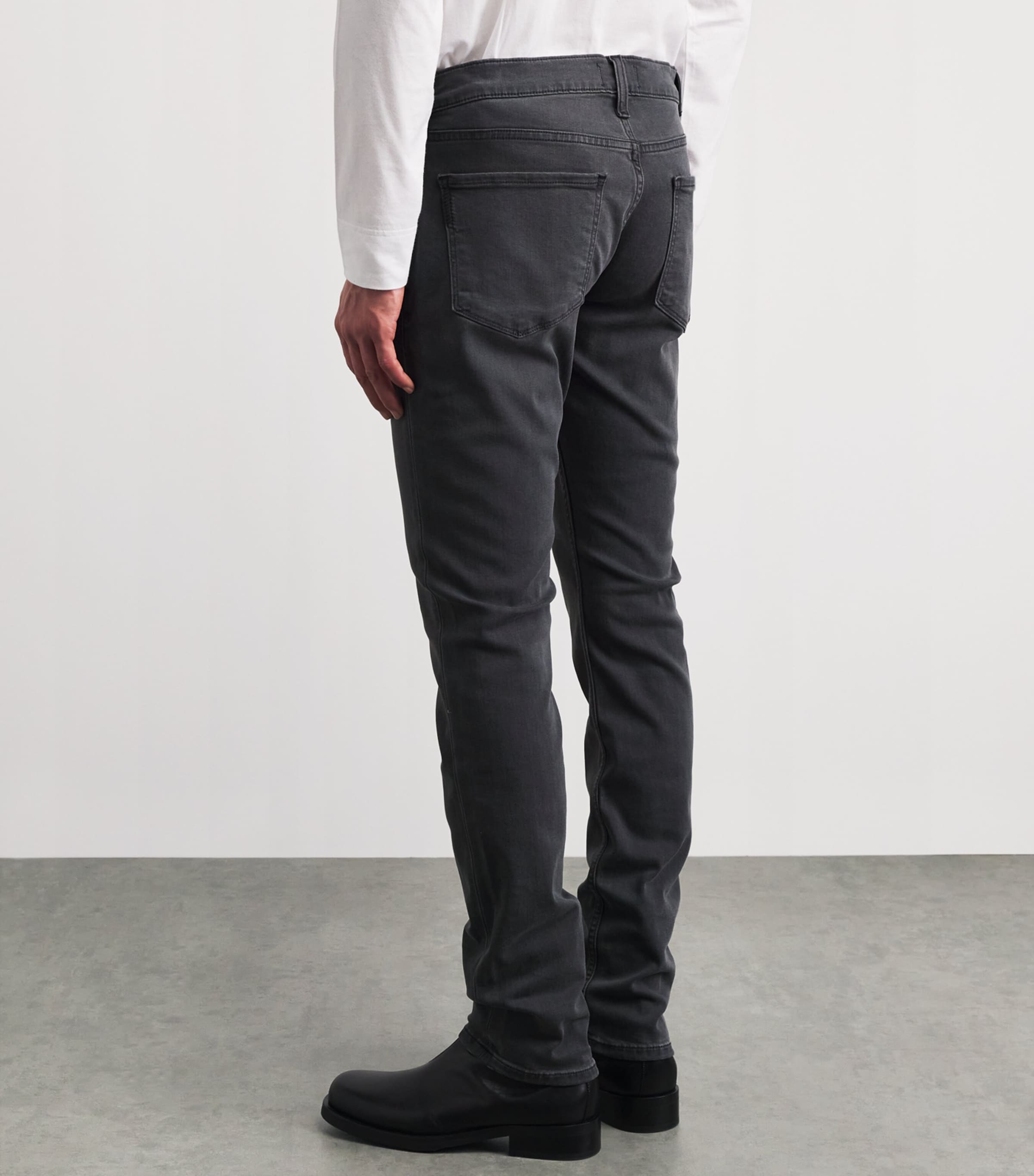 PAIGE Mens Lennox Slim Jeans Sheldon Grey Image 5