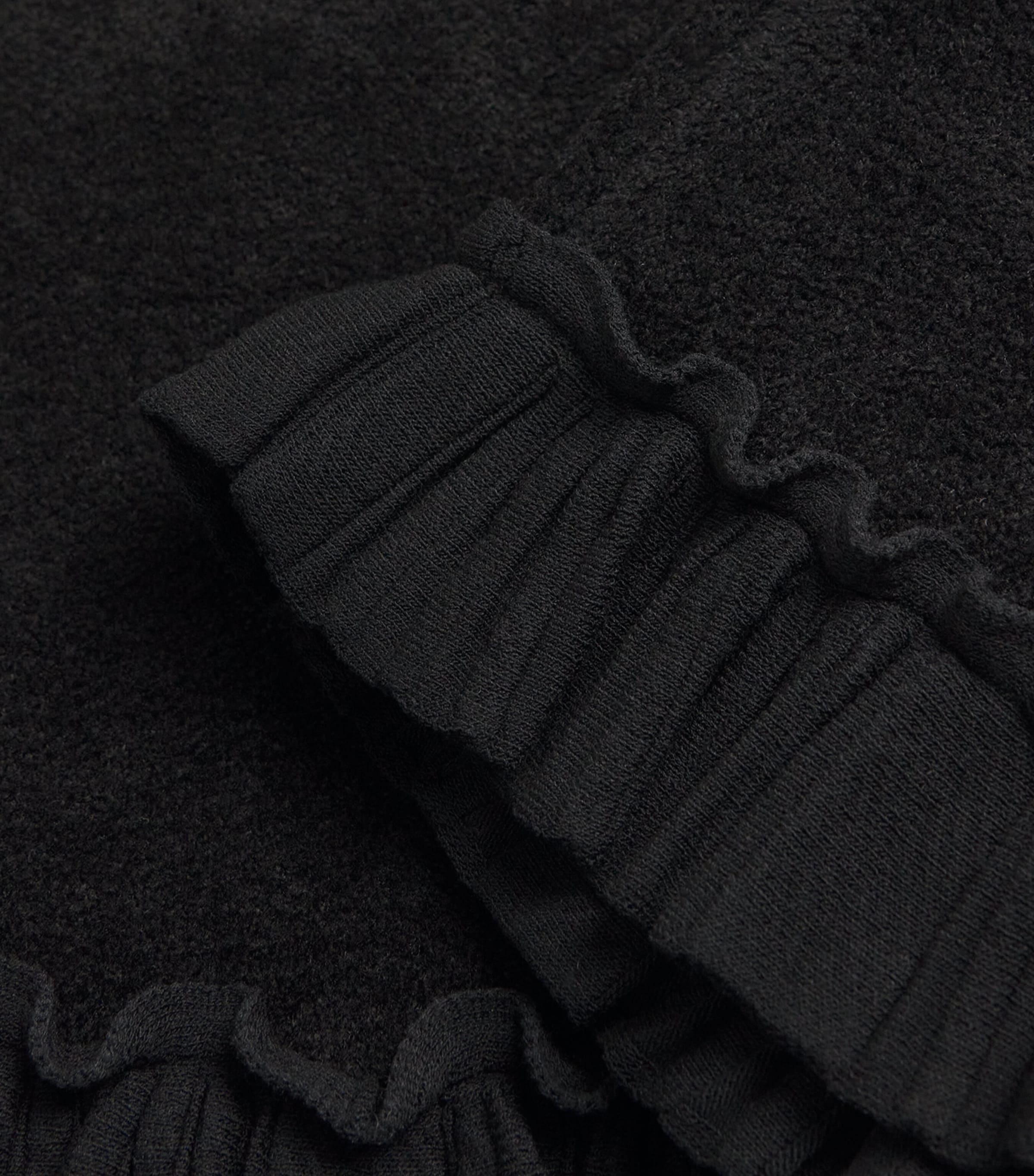 Knitted Crop Top BLACK Image 5