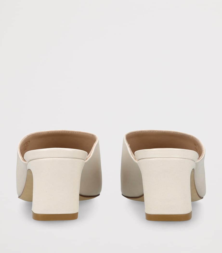Leather Stassi Mules 50 BONE Image 2