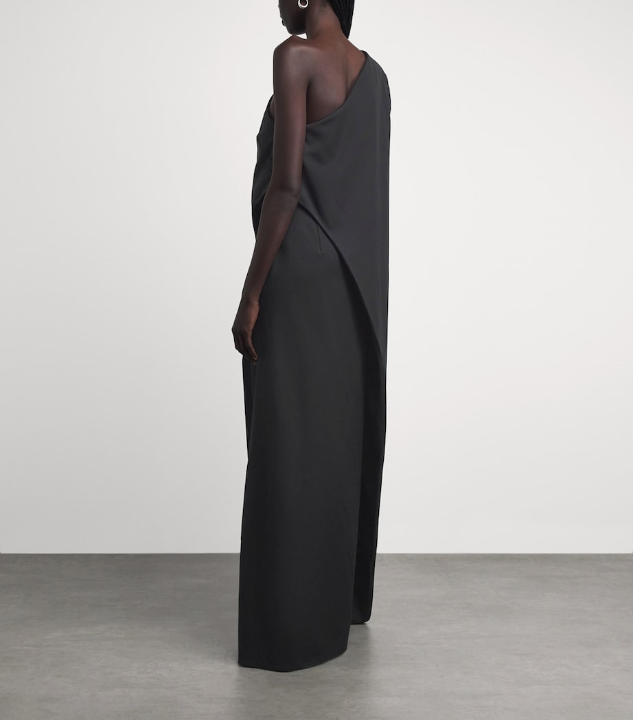 camilla one shoulder maxi dress CAMILLA | Gathered Jersey One Shoulder Dress Saints AND Sisters, XXL Brown | Saints AND SISTERS