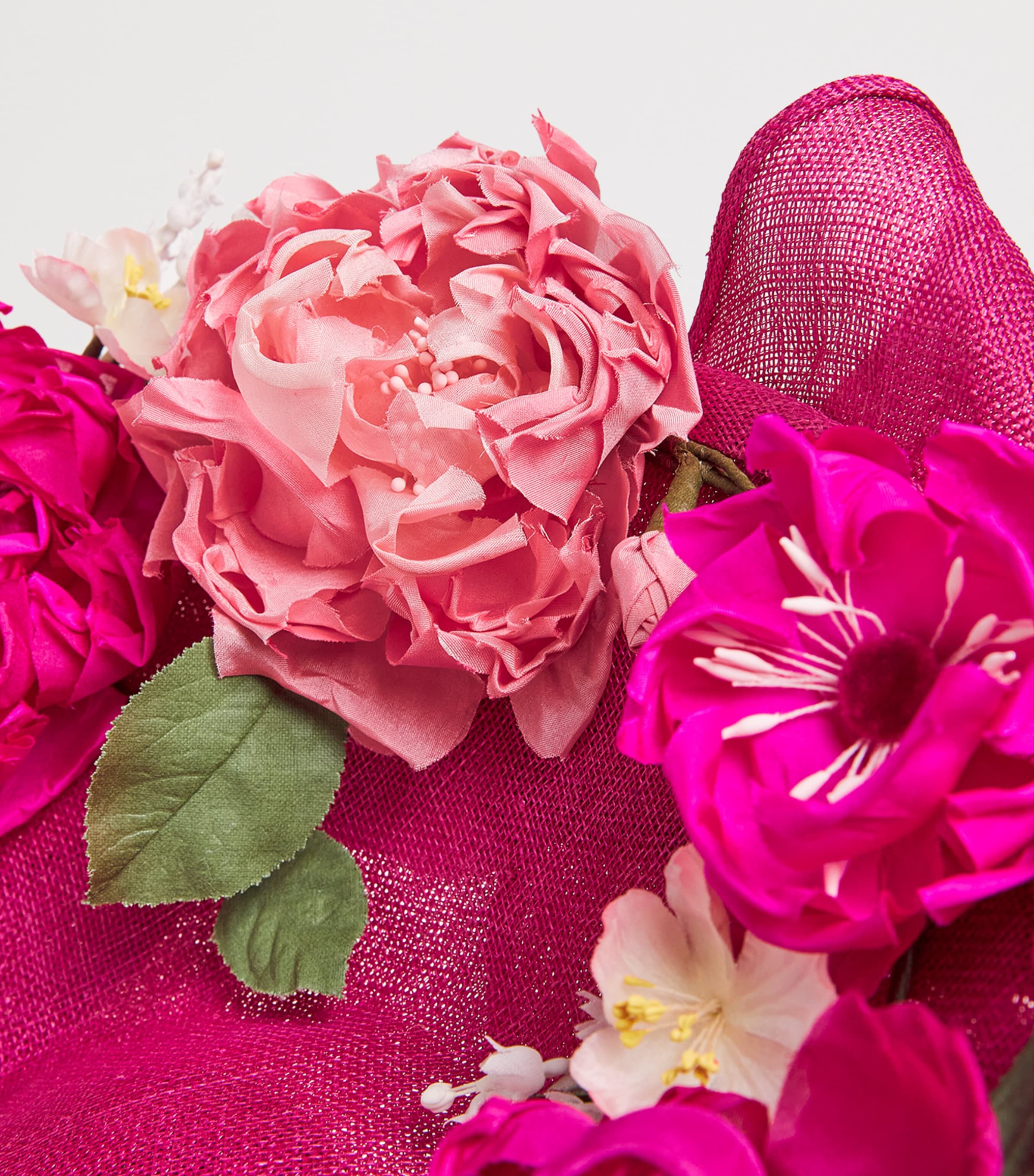 Floral-Detail Hat Fascinator PINK MIX Image 5