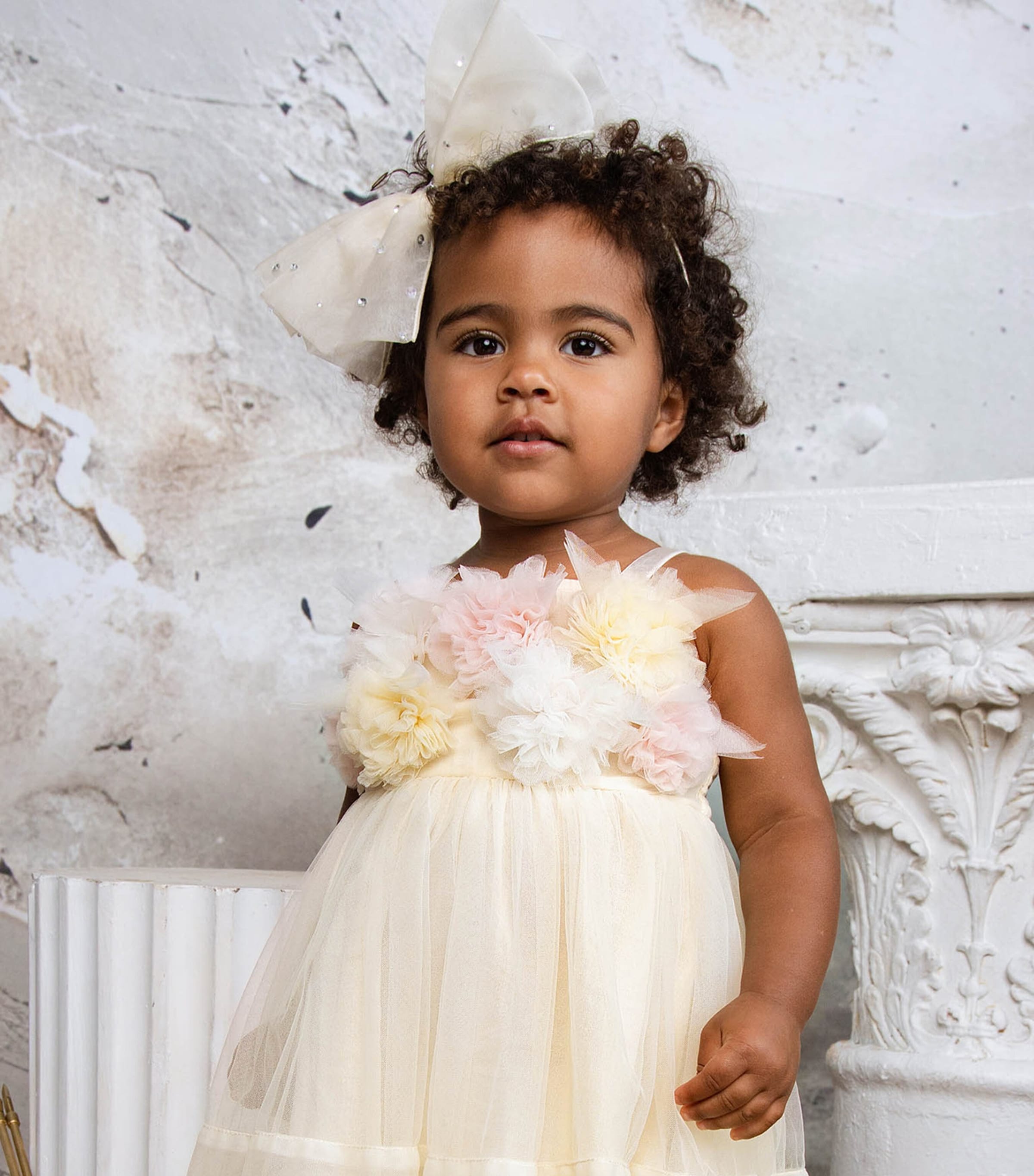 Tutu Du Monde Tulle Tide Blossom Dress (3-24 Months) Daffodil Image 2