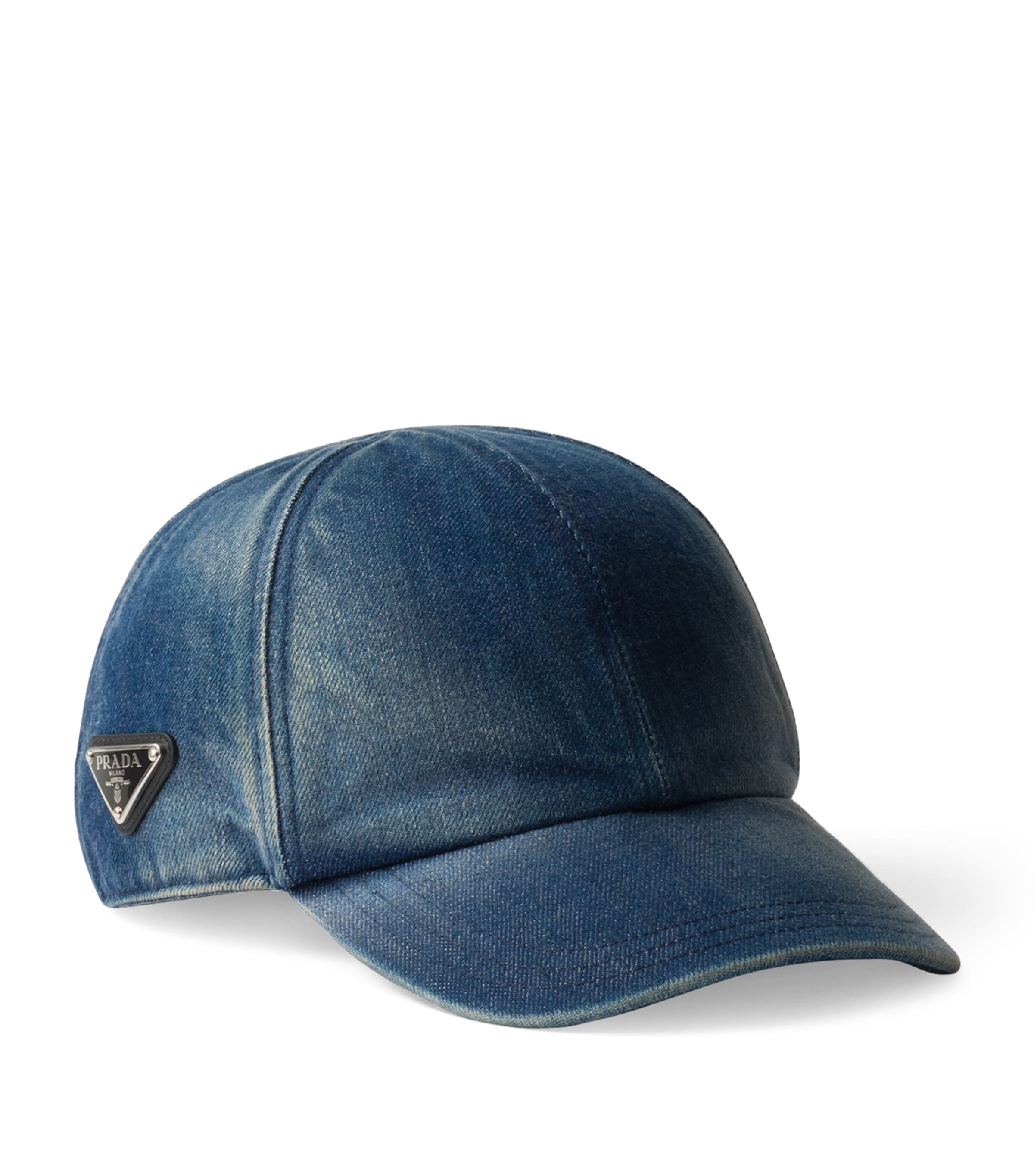 Prada Blue Denim Baseball Cap | Harrods UK Prada Blue Denim Baseball Cap | Harrods UK