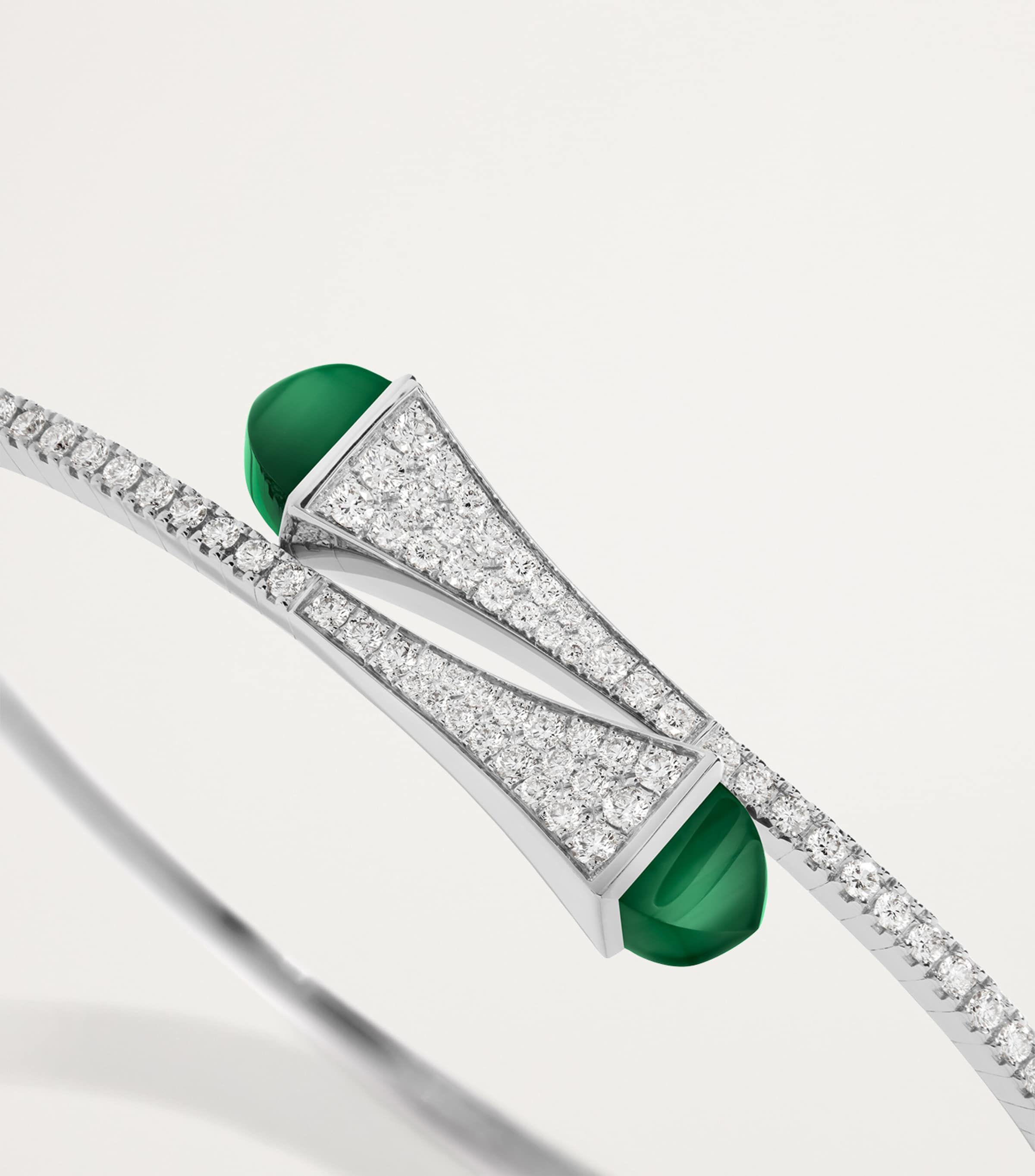 Midi White Gold and Diamond Cleo Bracelet WHITE GOLD Image 3