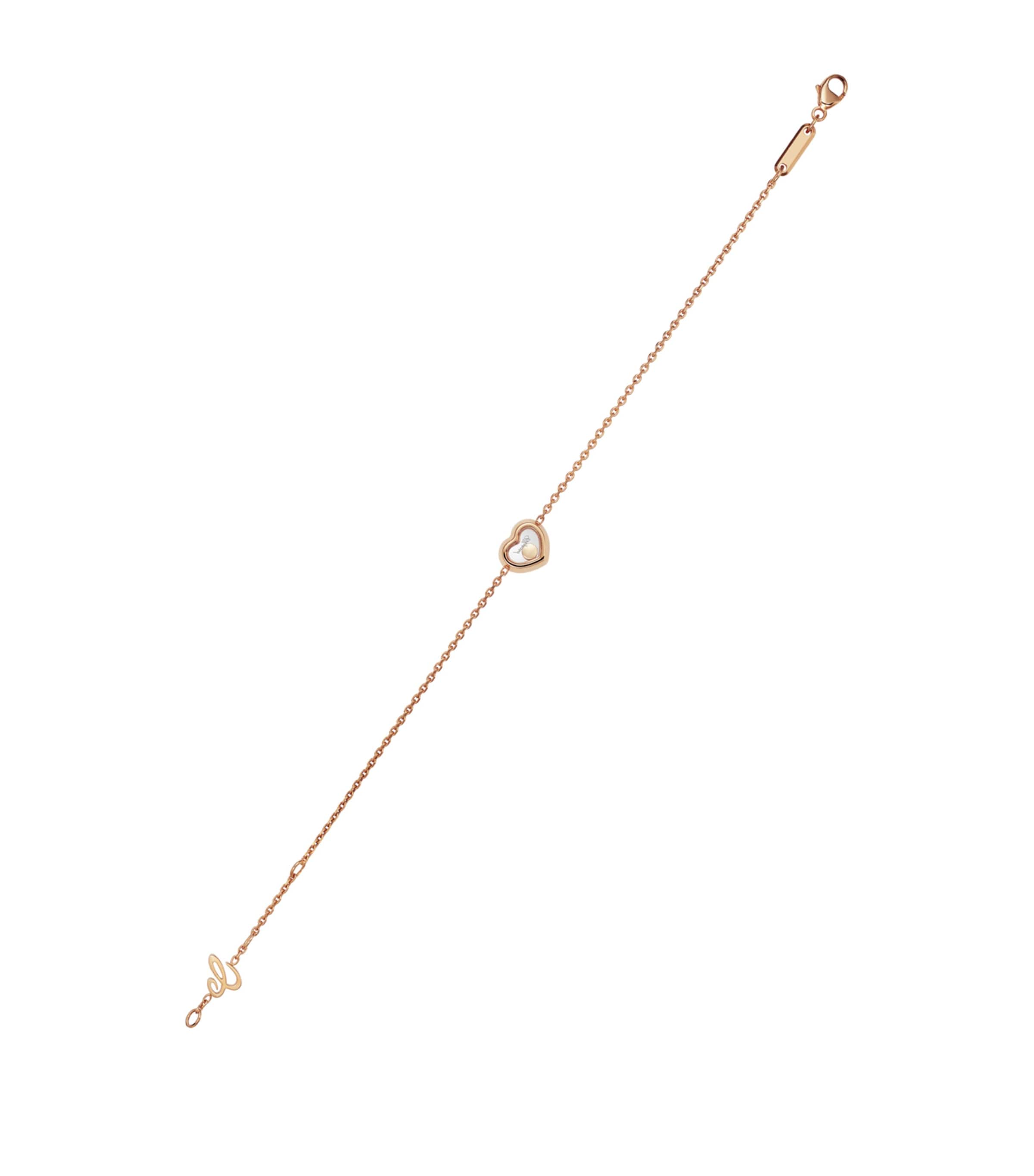 Chopard Rose Gold and Diamond Happy Diamonds Icons Bracelet Rose Gold Image 2
