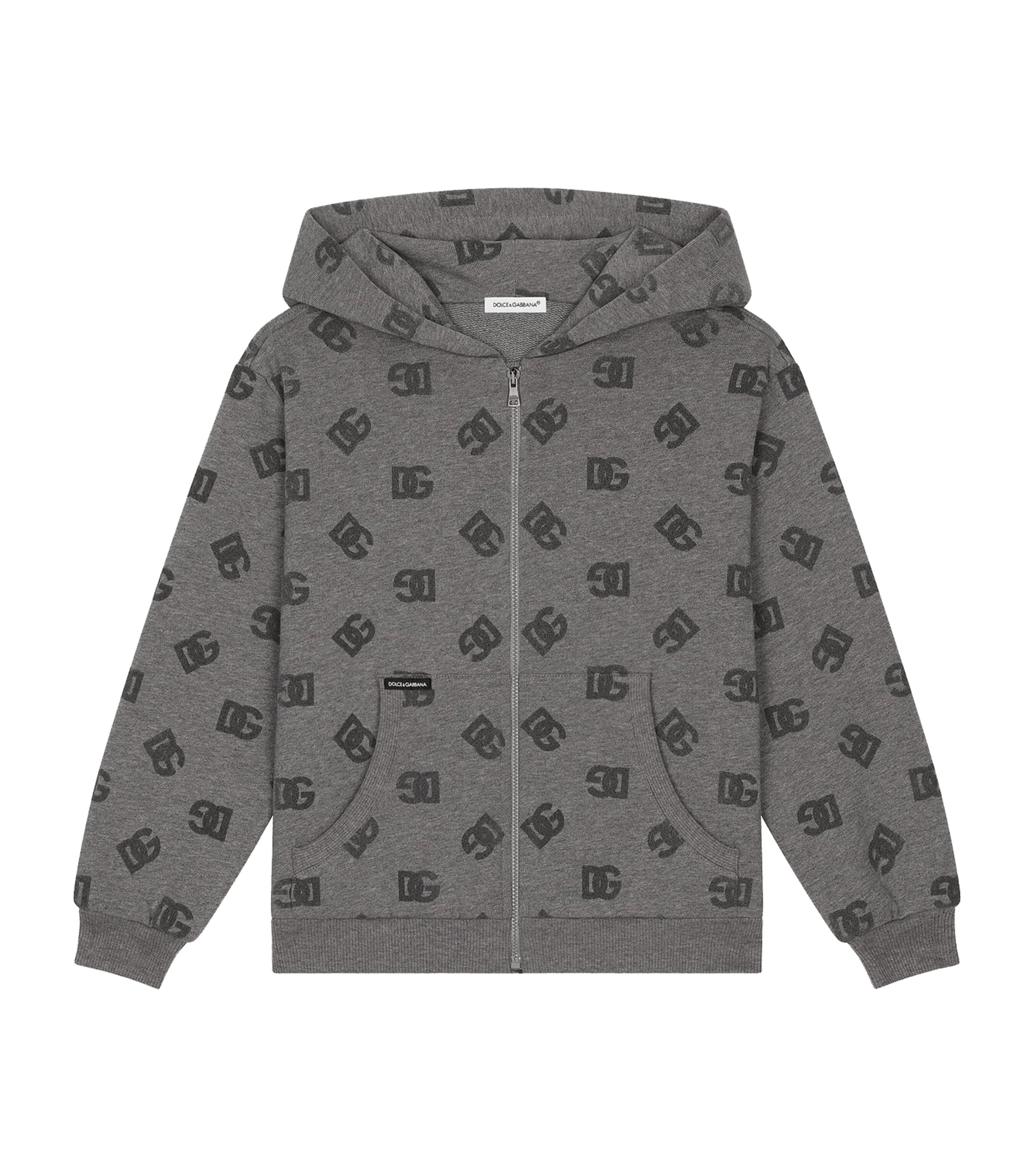 Dolce Gabbana Kids Logo Zip Up Hoodie 8 12 Years Harrods UK