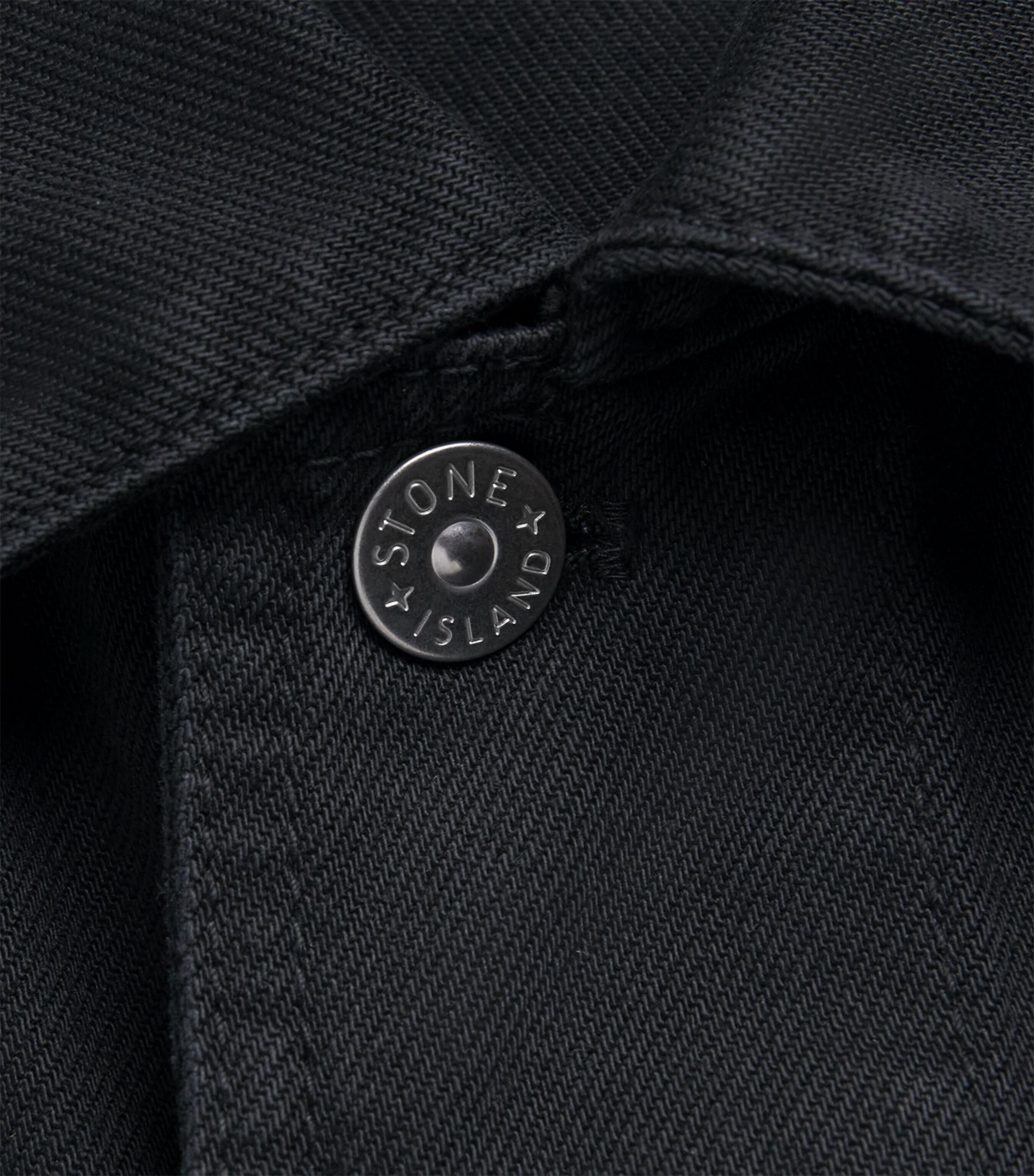 Stone Island Mens Denim Coach Jacket Image 6