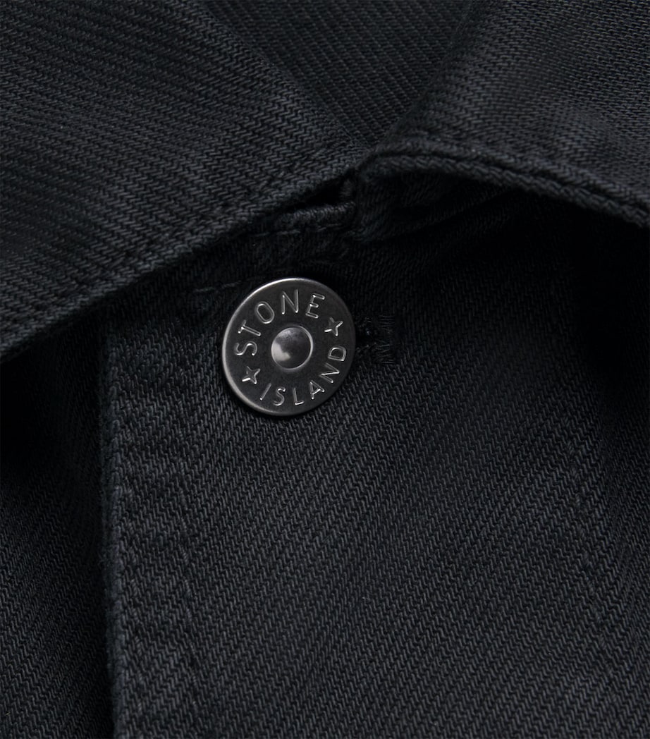 Stone Island Mens Denim Coach Jacket Image 6