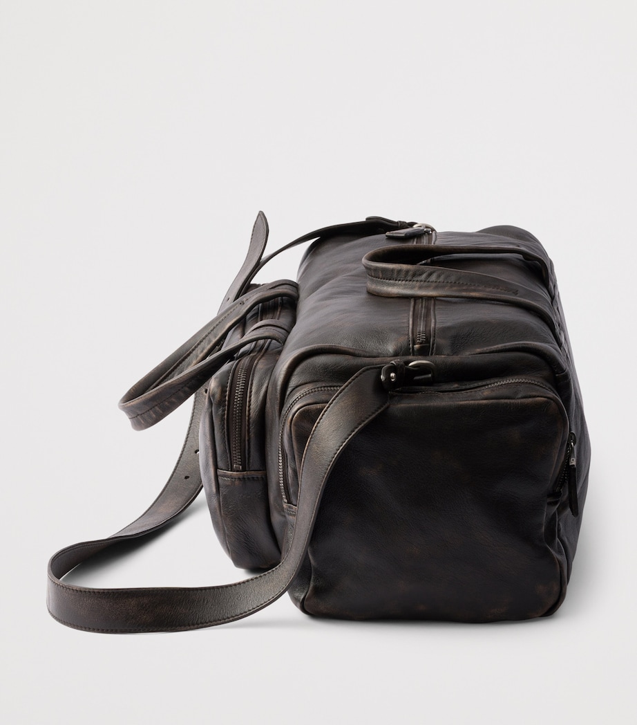 Prada Nappa Lambskin Duffle Bag Brown Image 6
