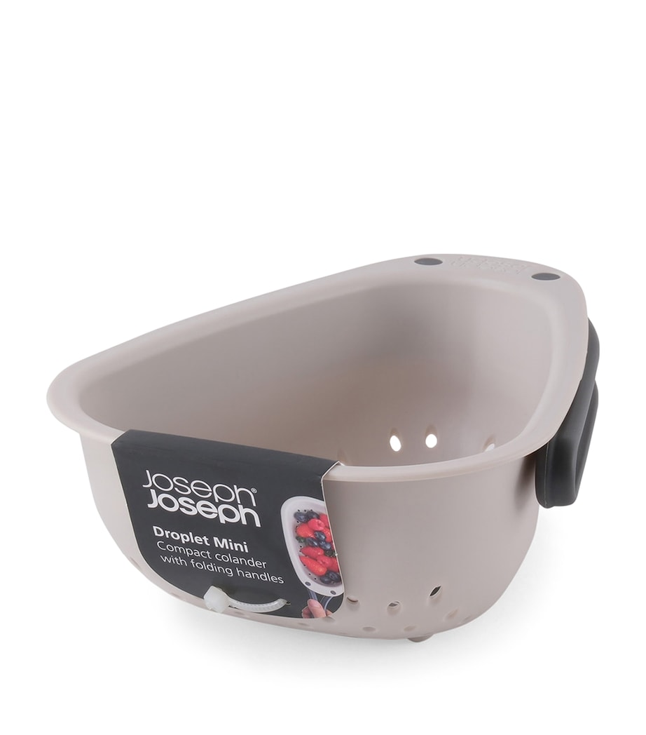 Mini Droplet Colander with Folding Handle STONE Image 6