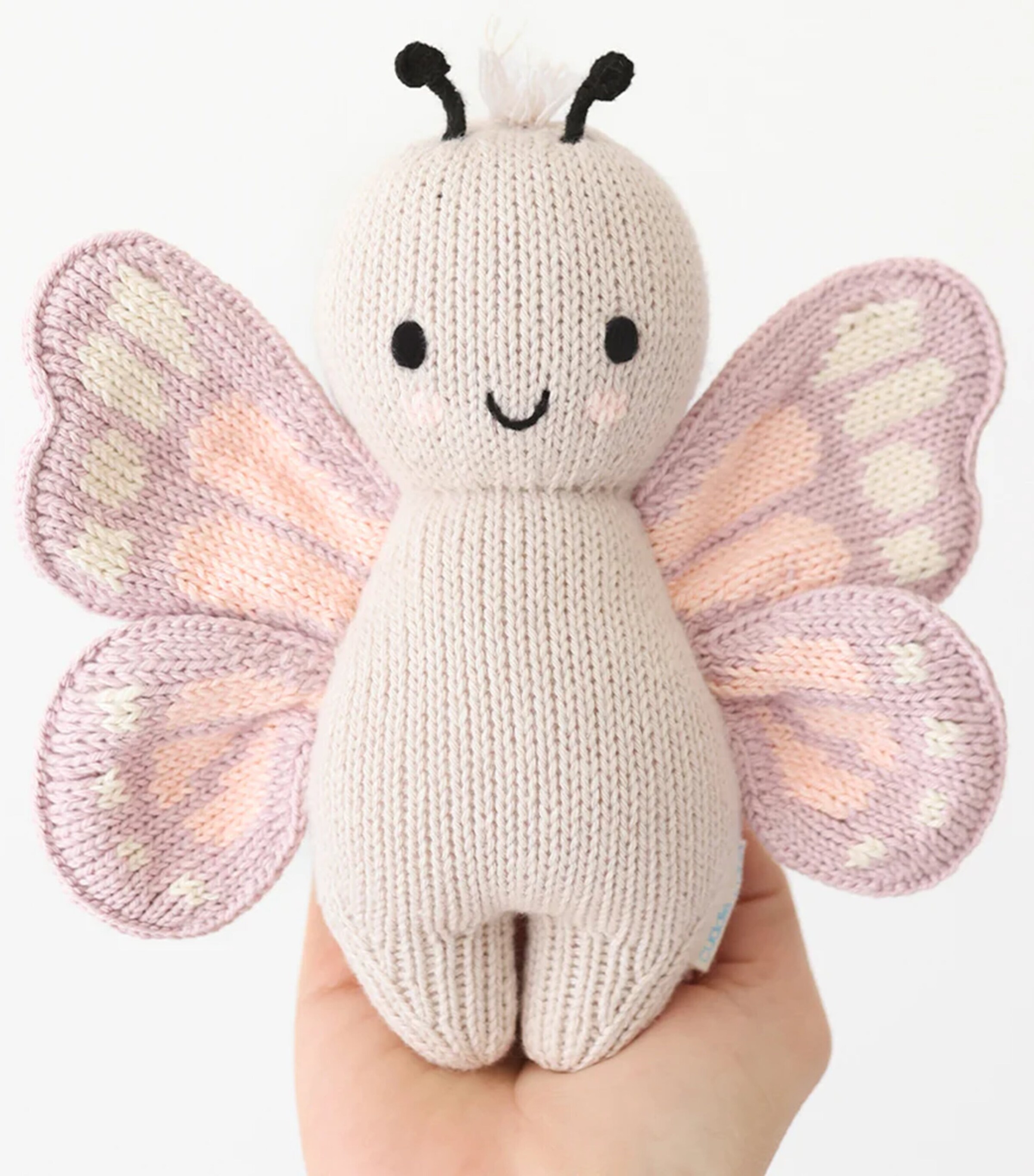 Cuddle + Kind Cotton Baby Butterfly (18cm) Image 2