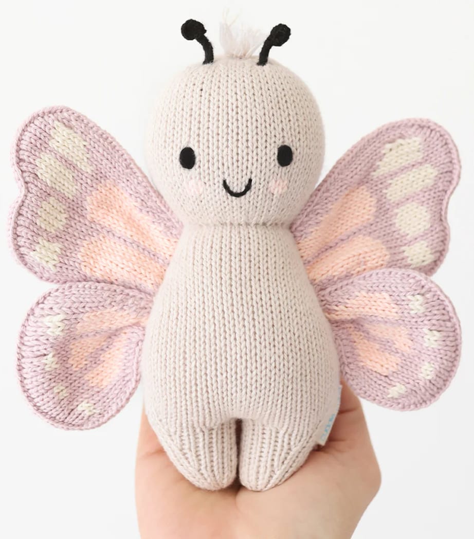 Cuddle + Kind Cotton Baby Butterfly (18cm) Image 2