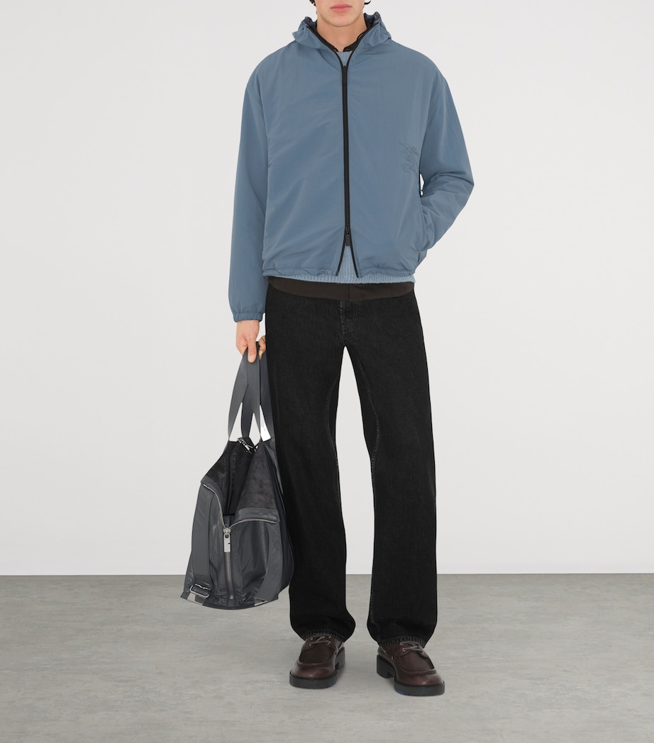 Reversible Check Hooded Jacket PEWTER IP CHECK Image 5