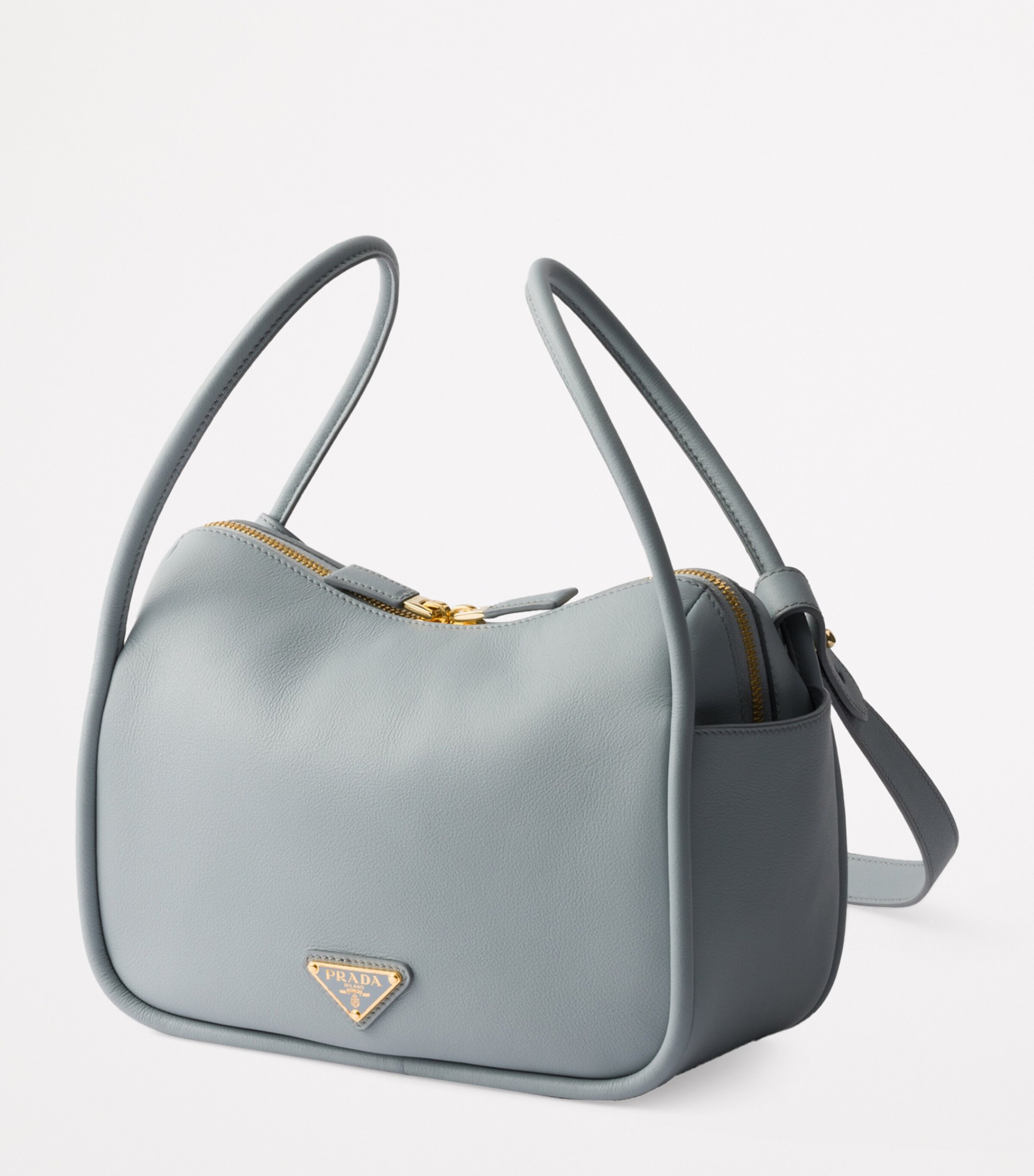 Prada Turquoise Leather Darling Top-Handle Bag | Harrods UK