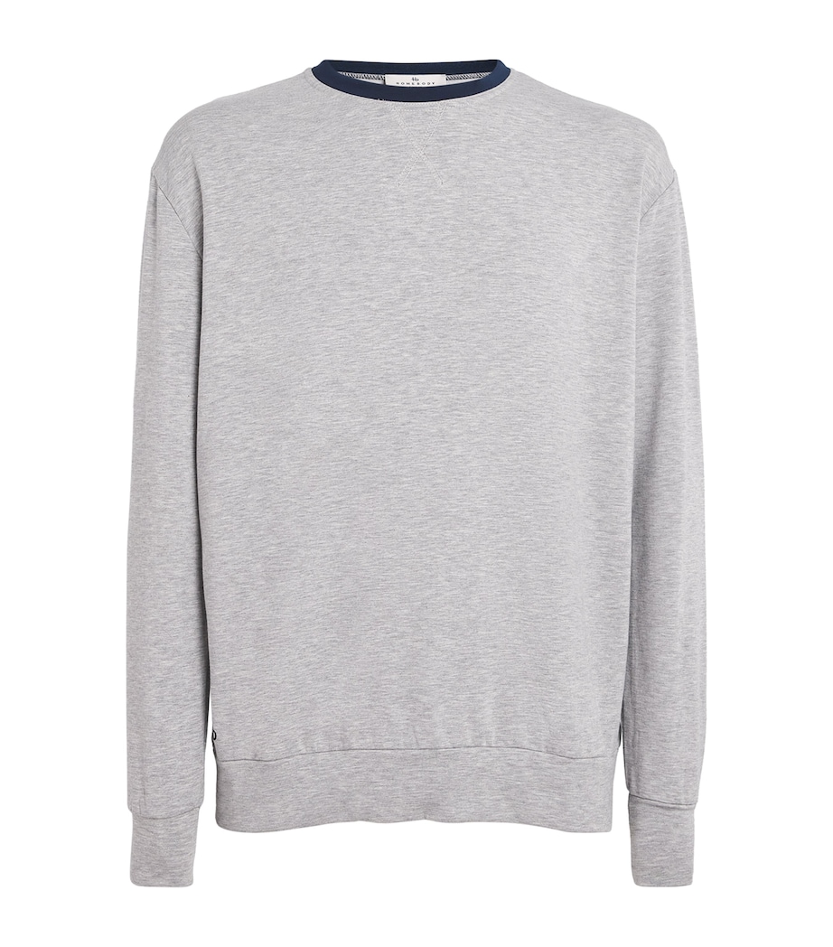 Jersey Snuggle Cruise Sweatshirt LIGHT GREY/NAVY Image 1
