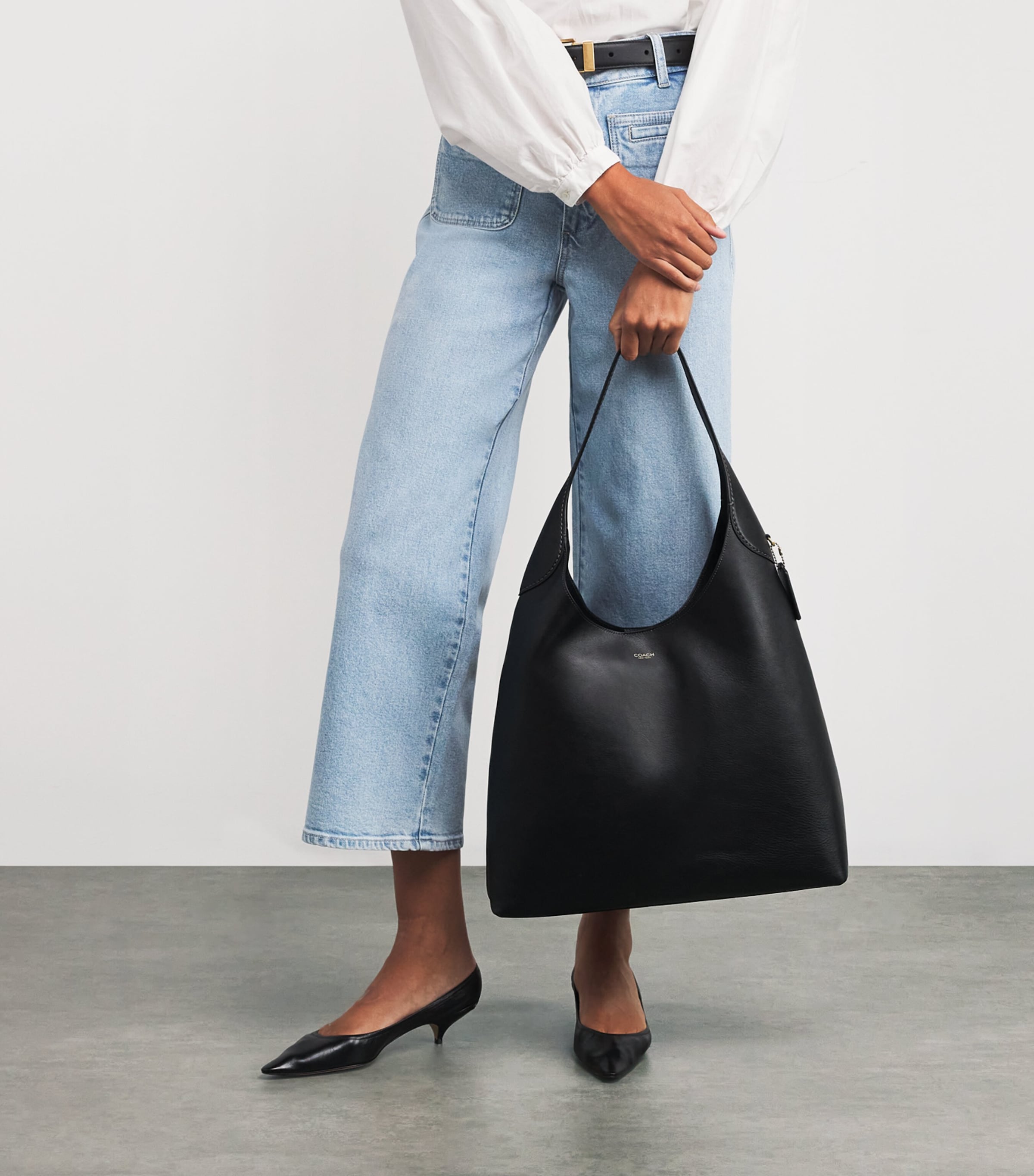 Leather Brooklyn 39 Shoulder Bag B4/BLACK Image 5