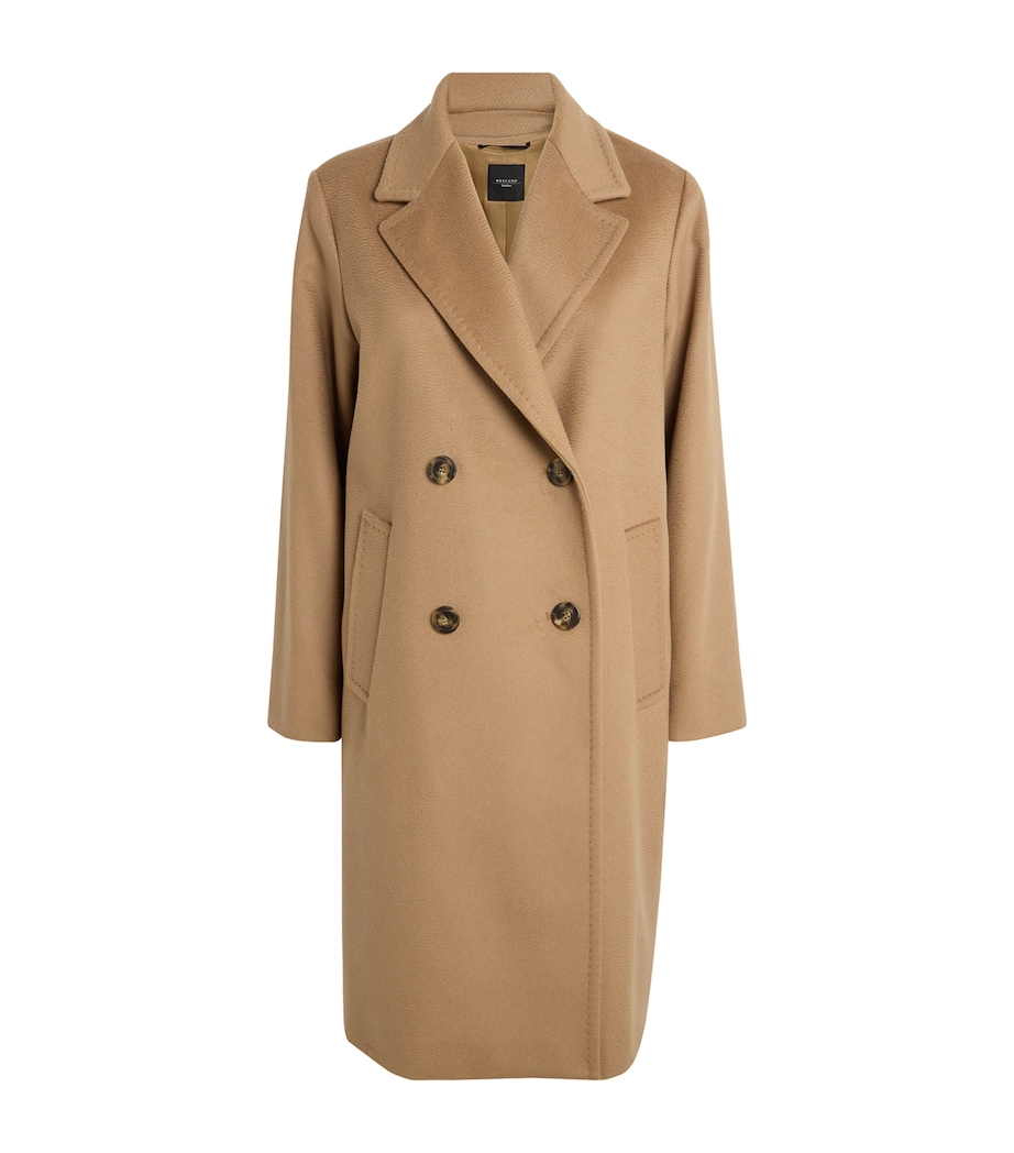 Wool Double-Breasted Coat CAMEL Image 1