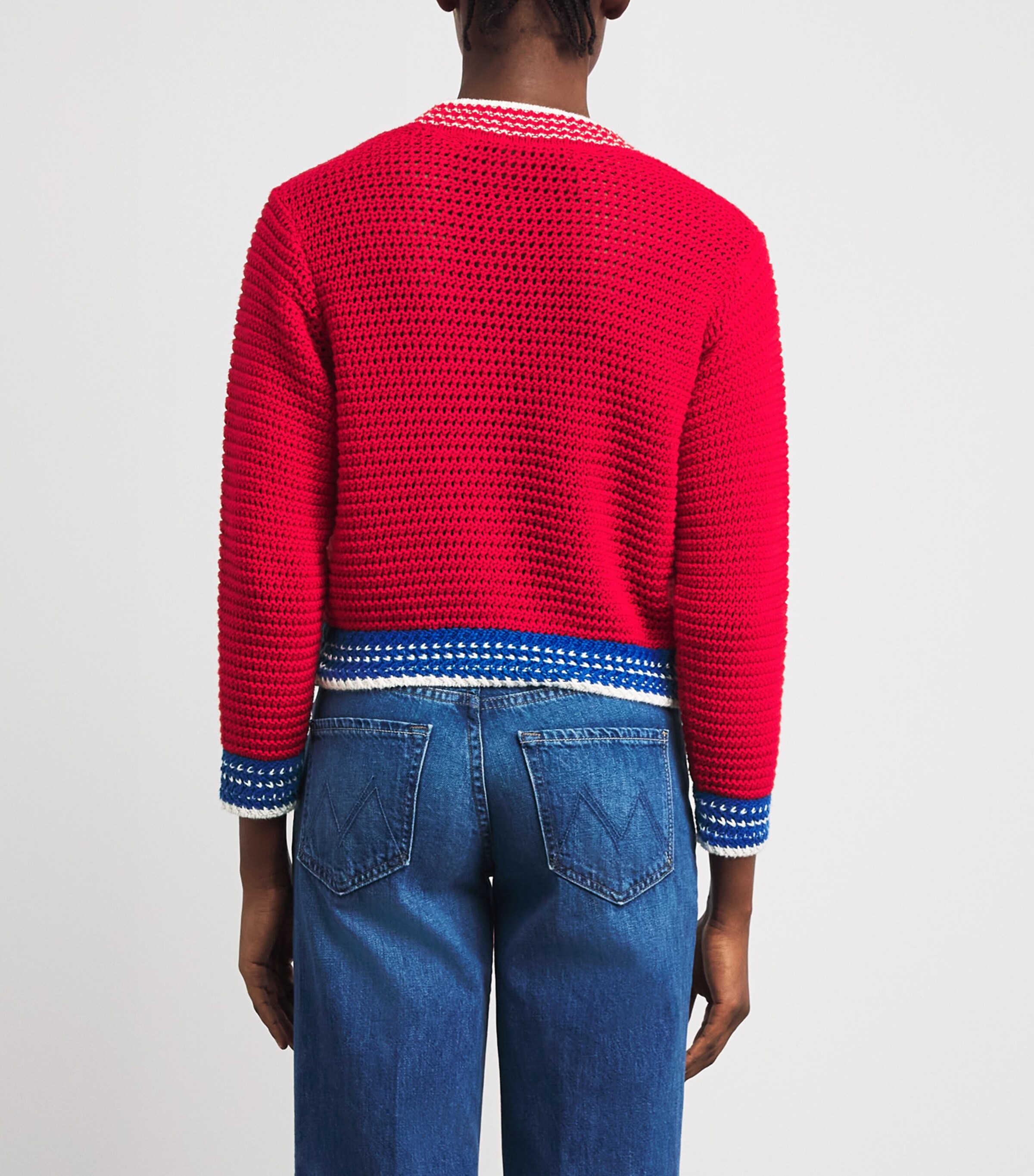 MOTHER Womens Cotton The Mini Pullover Sweater Tup Bottoms Up Image 5