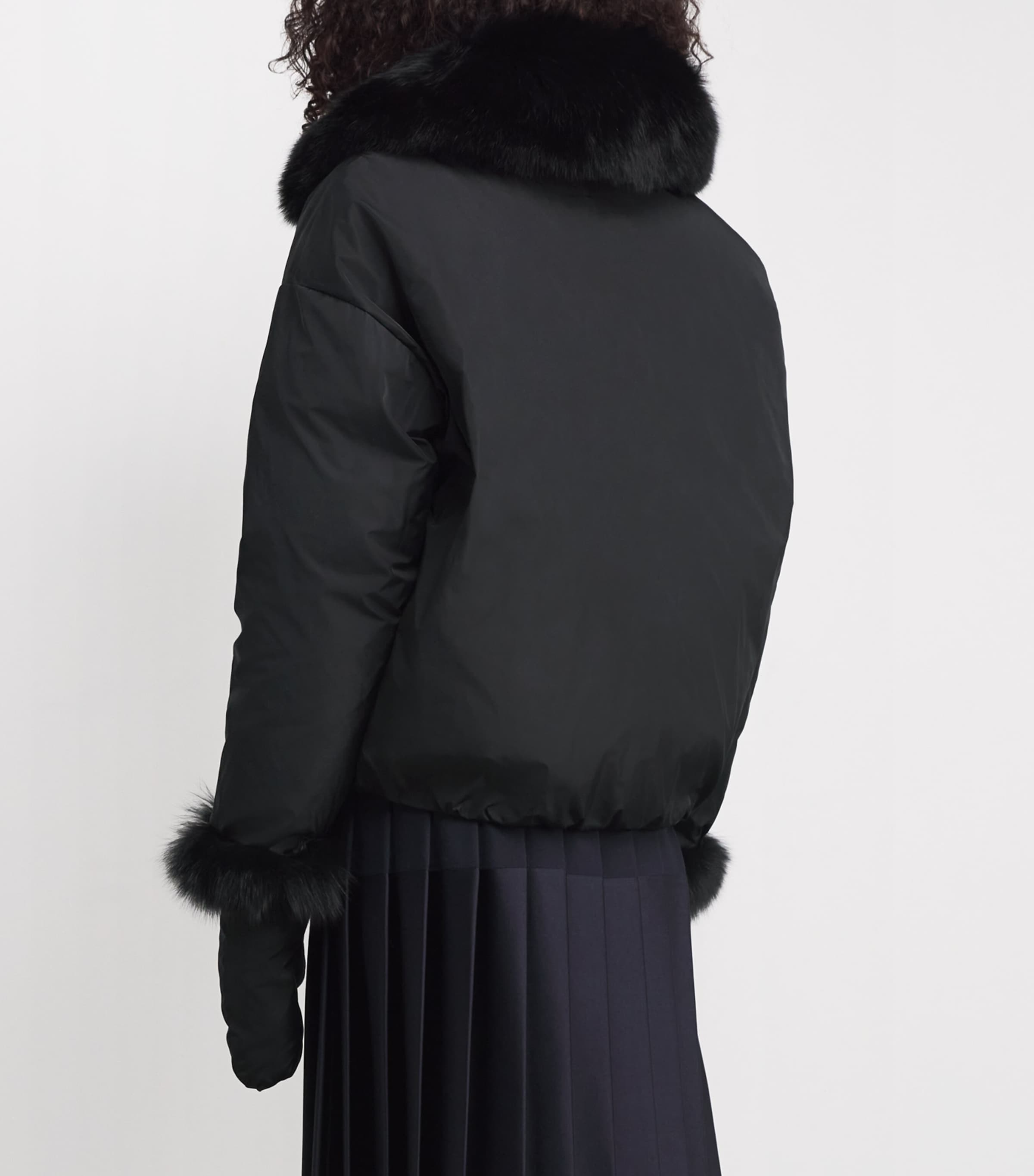 Down-Fox Fur Technical Padded Jacket C99 Image 4