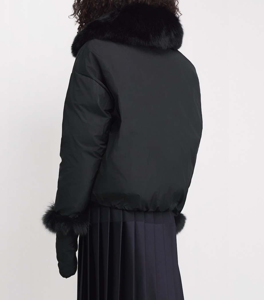 Down-Fox Fur Technical Padded Jacket C99 Image 4